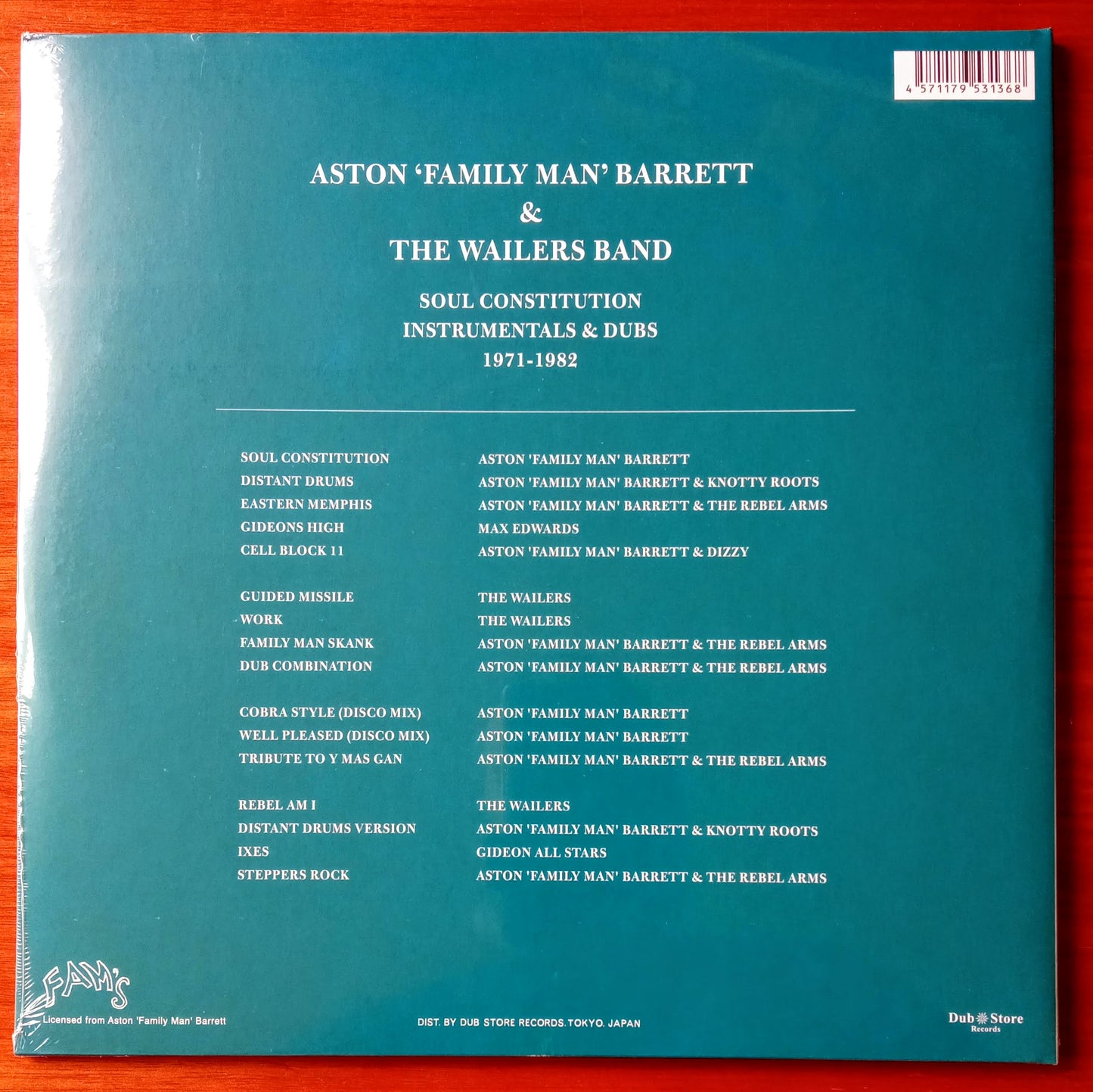 Aston ‘Family Man‘ Barrett + The Wailers Band – Soul Constitution b