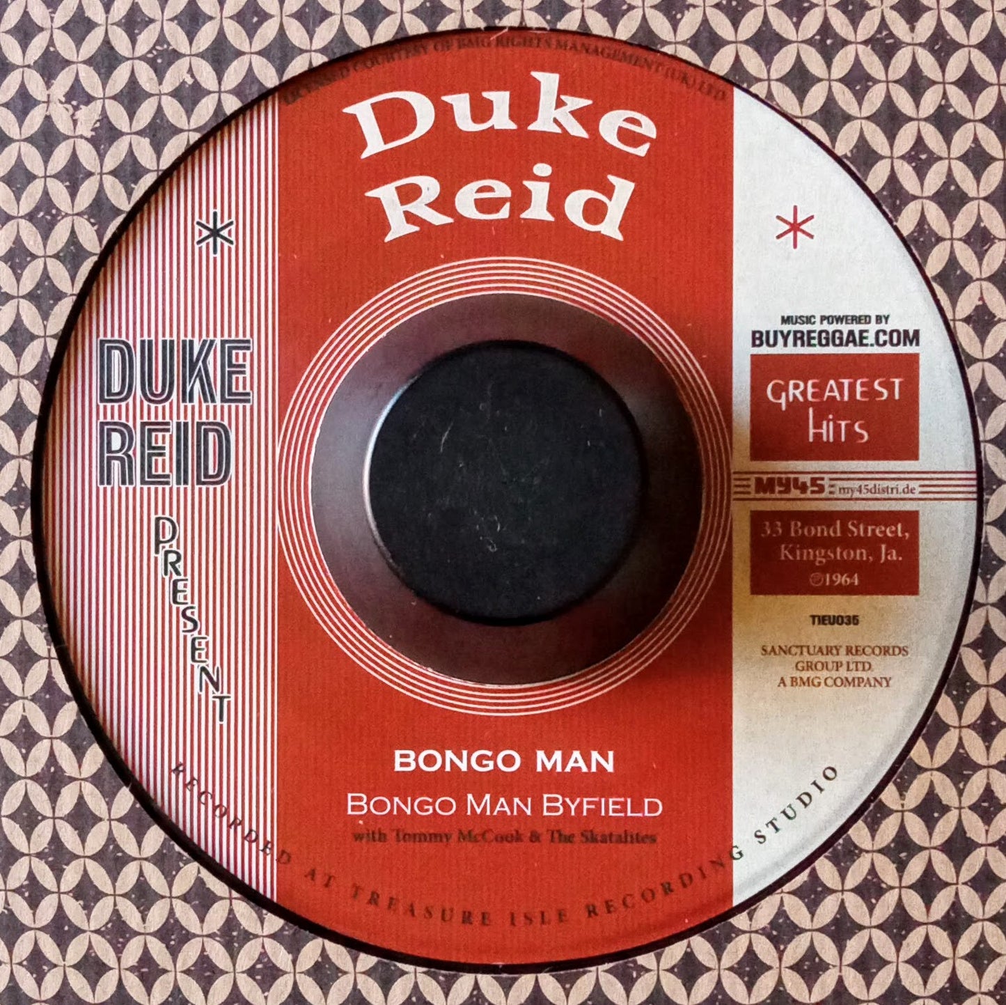 Bongo Man Byfield Tommy McCook Stranger Cole Baba Brooks Bongo Man Run Joe b