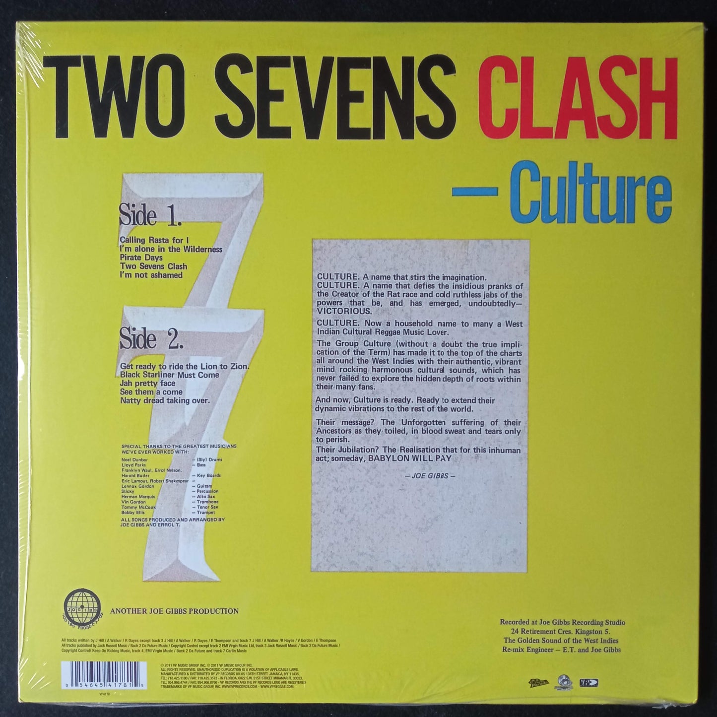 Culture – Two Sevens Clash b