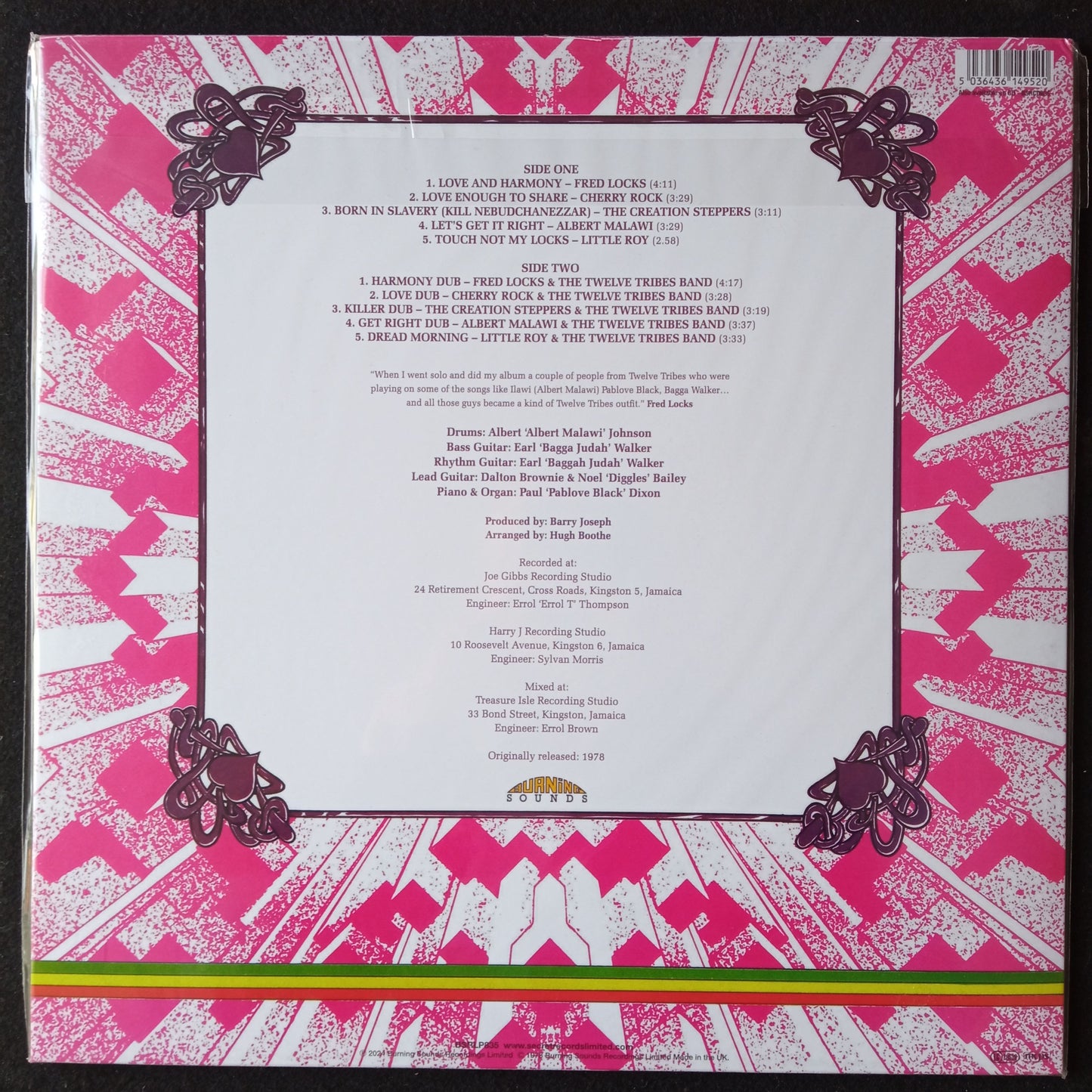 Fred Locks Meets The Creators – Love And Harmony b