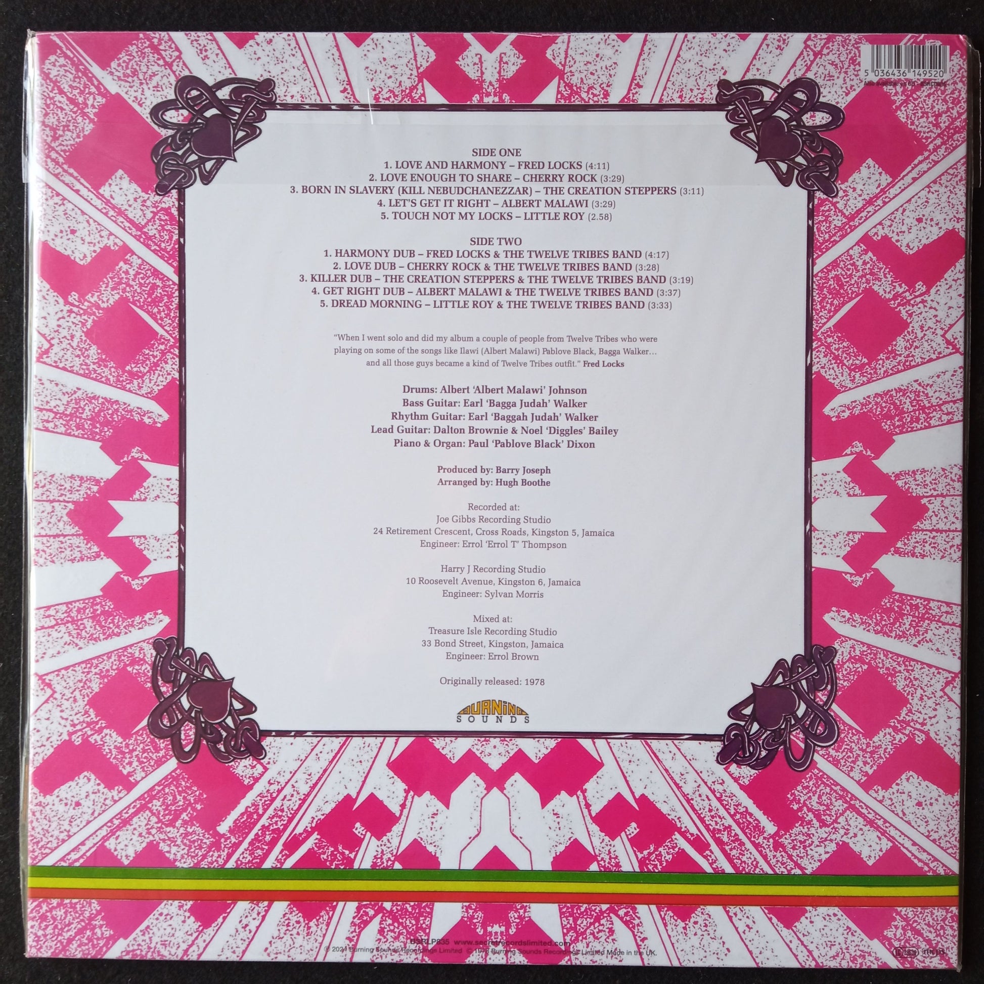 Fred Locks Meets The Creators – Love And Harmony b
