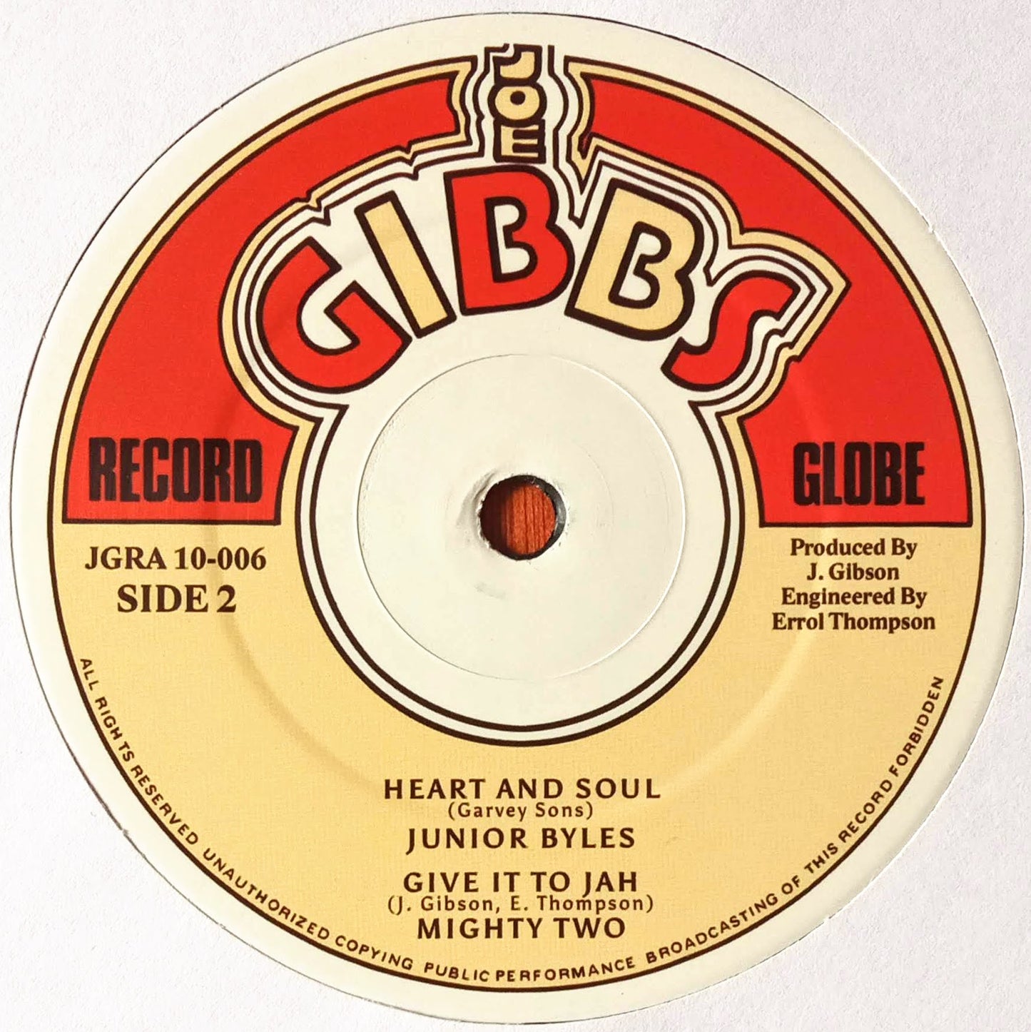 Gregory Isaacs / Junior Byles – Babylon Too Rough / Heart And Soul b