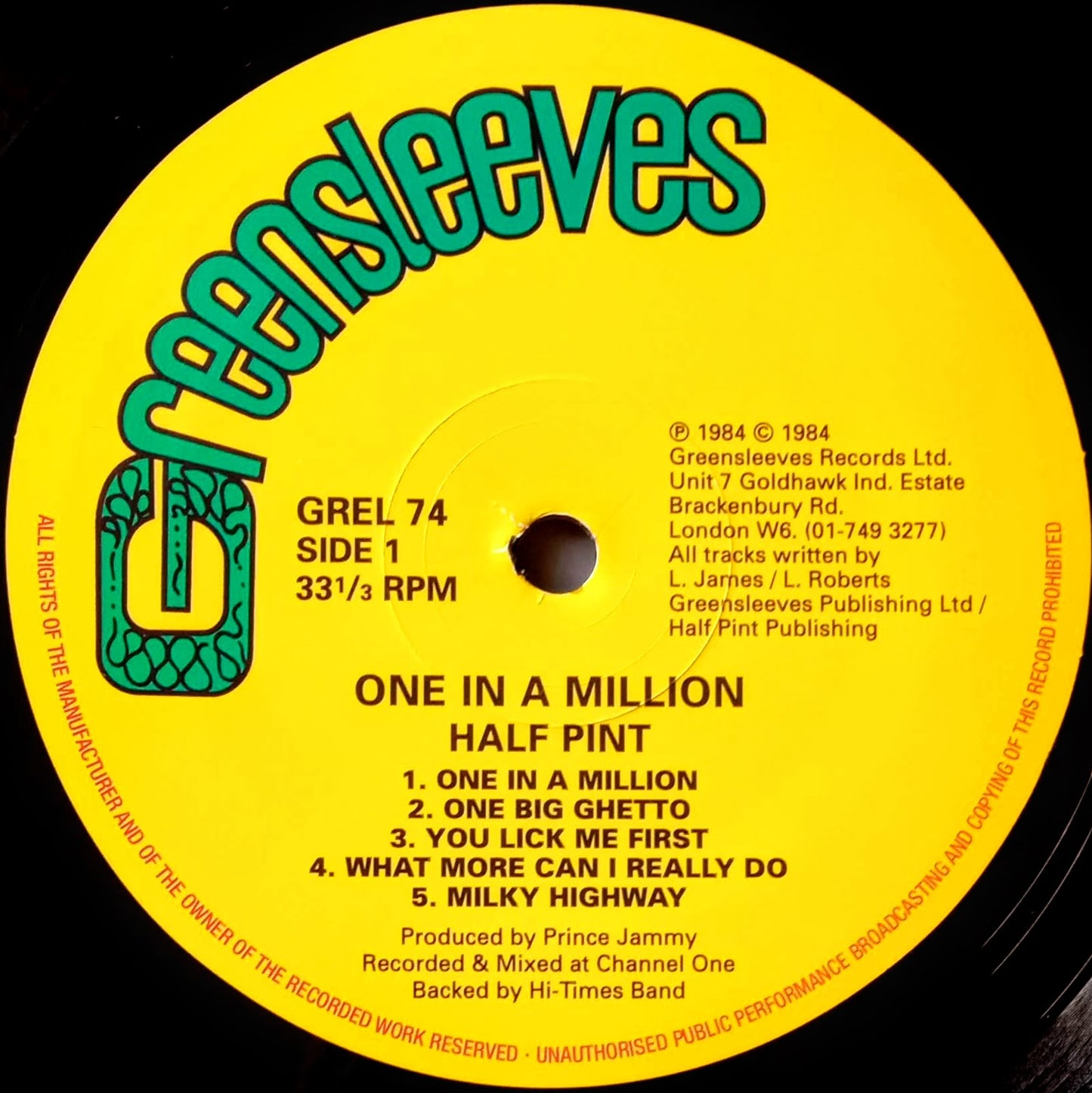 Half Pint - One In A Million c