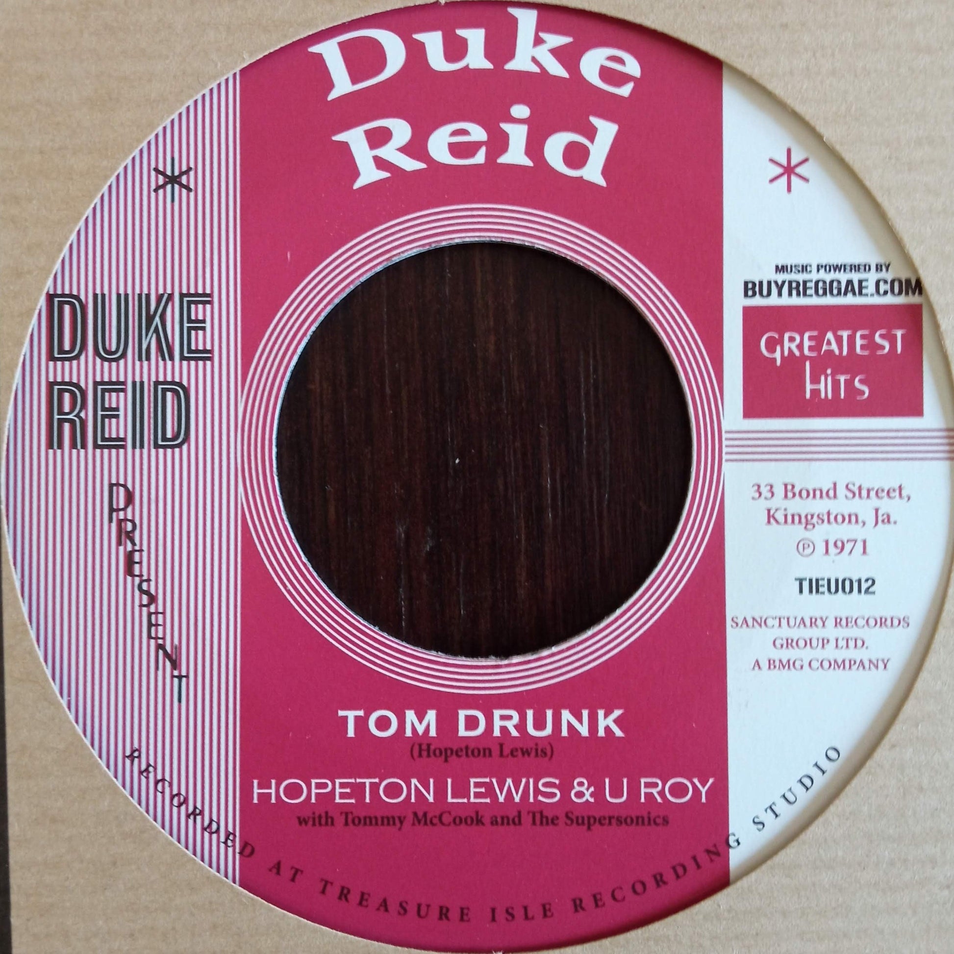 Hopeton Lewis + U Roy - Tom Drunk