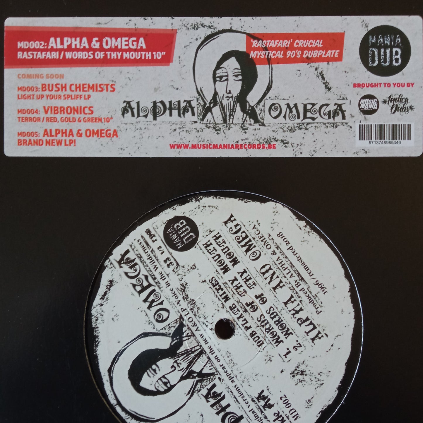 Alpha And Omega – Rastafari / Words Of Thy Mouth / 10" Vinyl