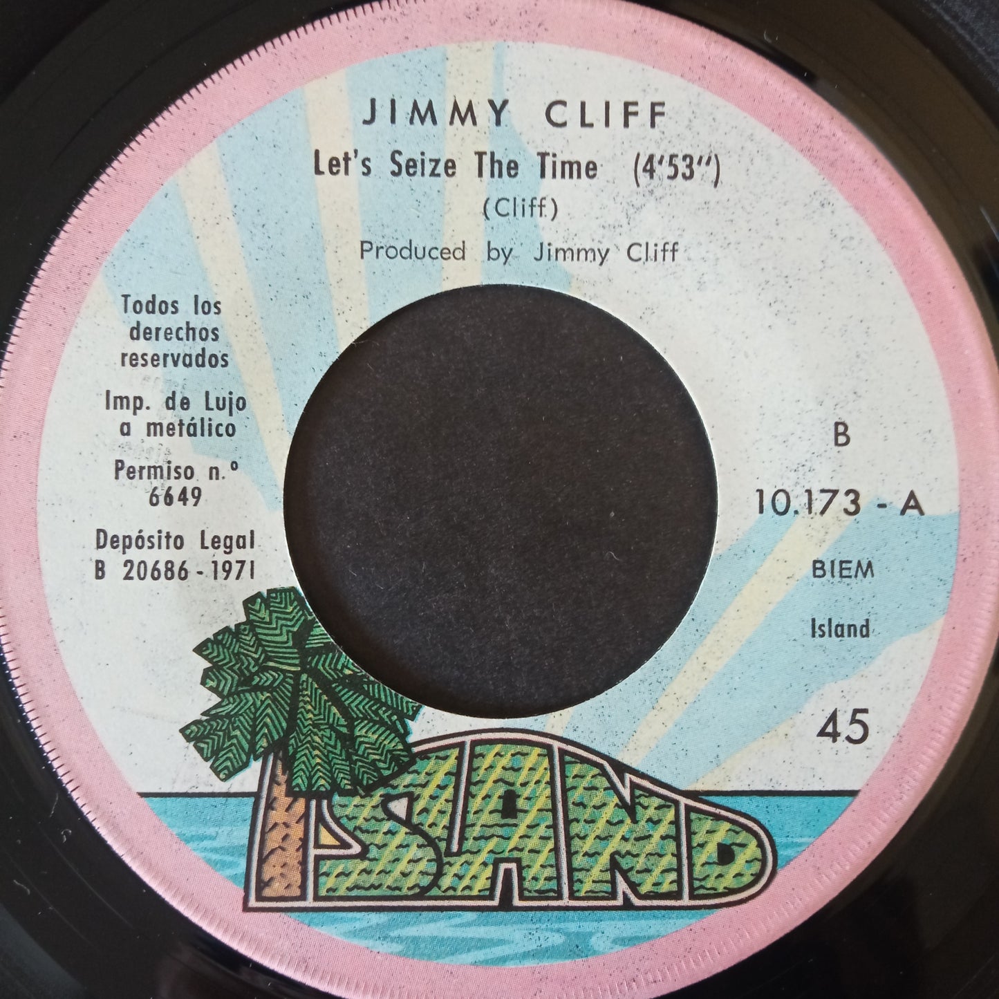 Jimmy Cliff – Goodbye Yesterday / Let's Seize The Time / 7" Vinilo