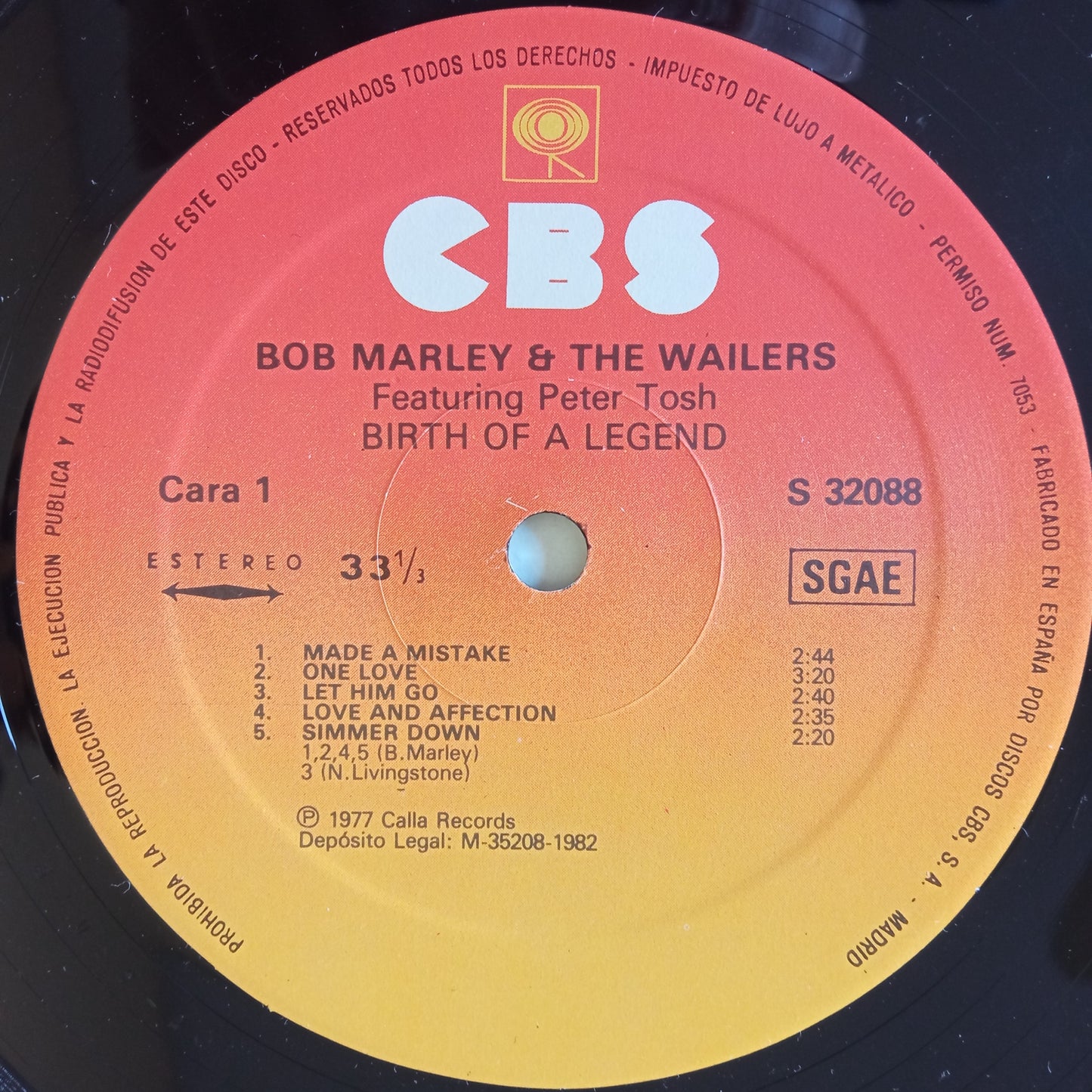 Bob Marley And The Wailers Featuring Peter Tosh – The Birth Of A Legend / LP Vinilo