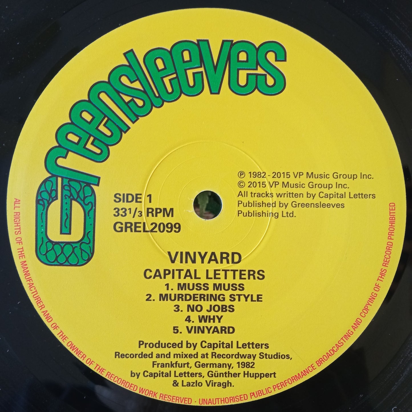 Capital Letters – Vinyard / LP Vinilo