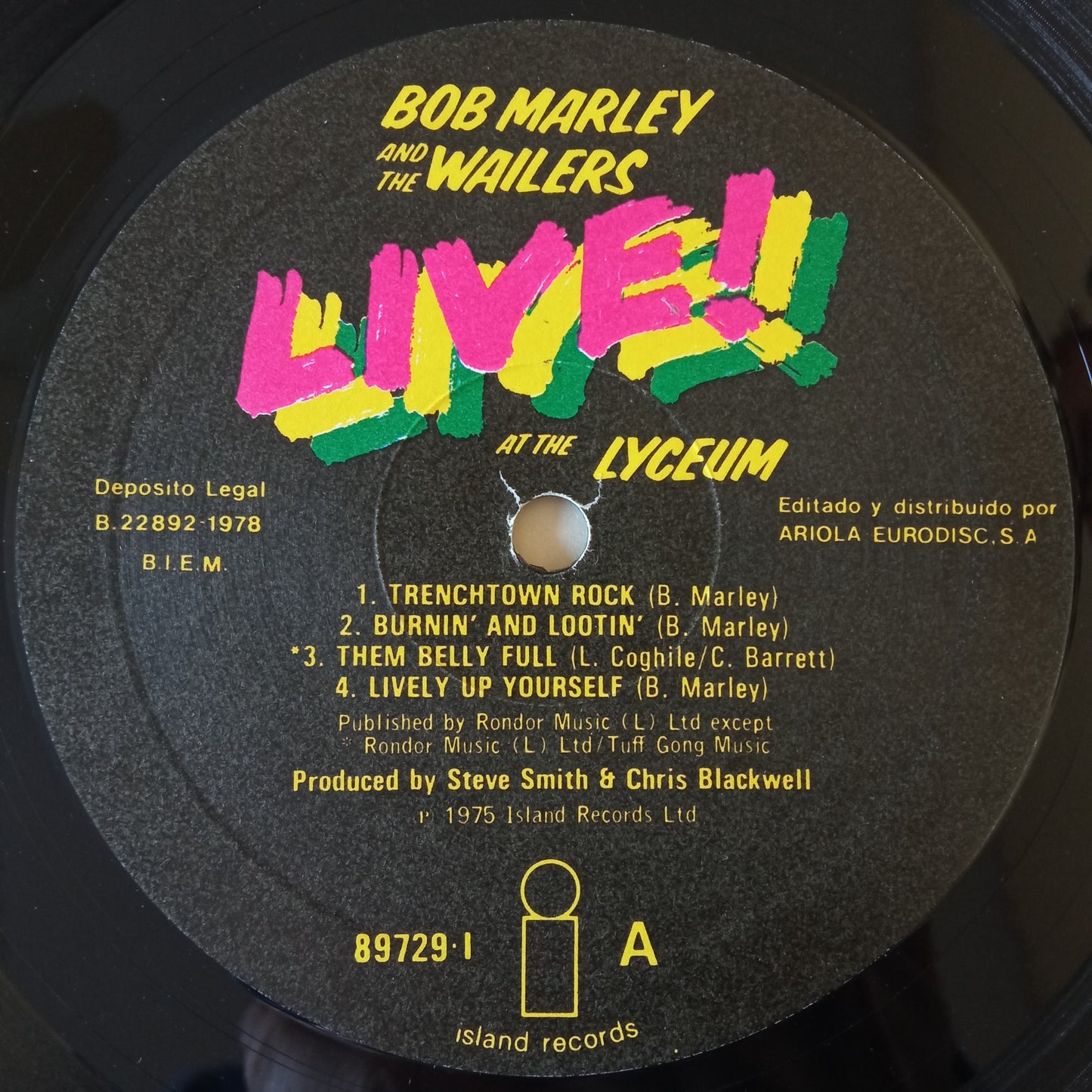 Bob Marley And The Wailers – Live! / LP Vinilo