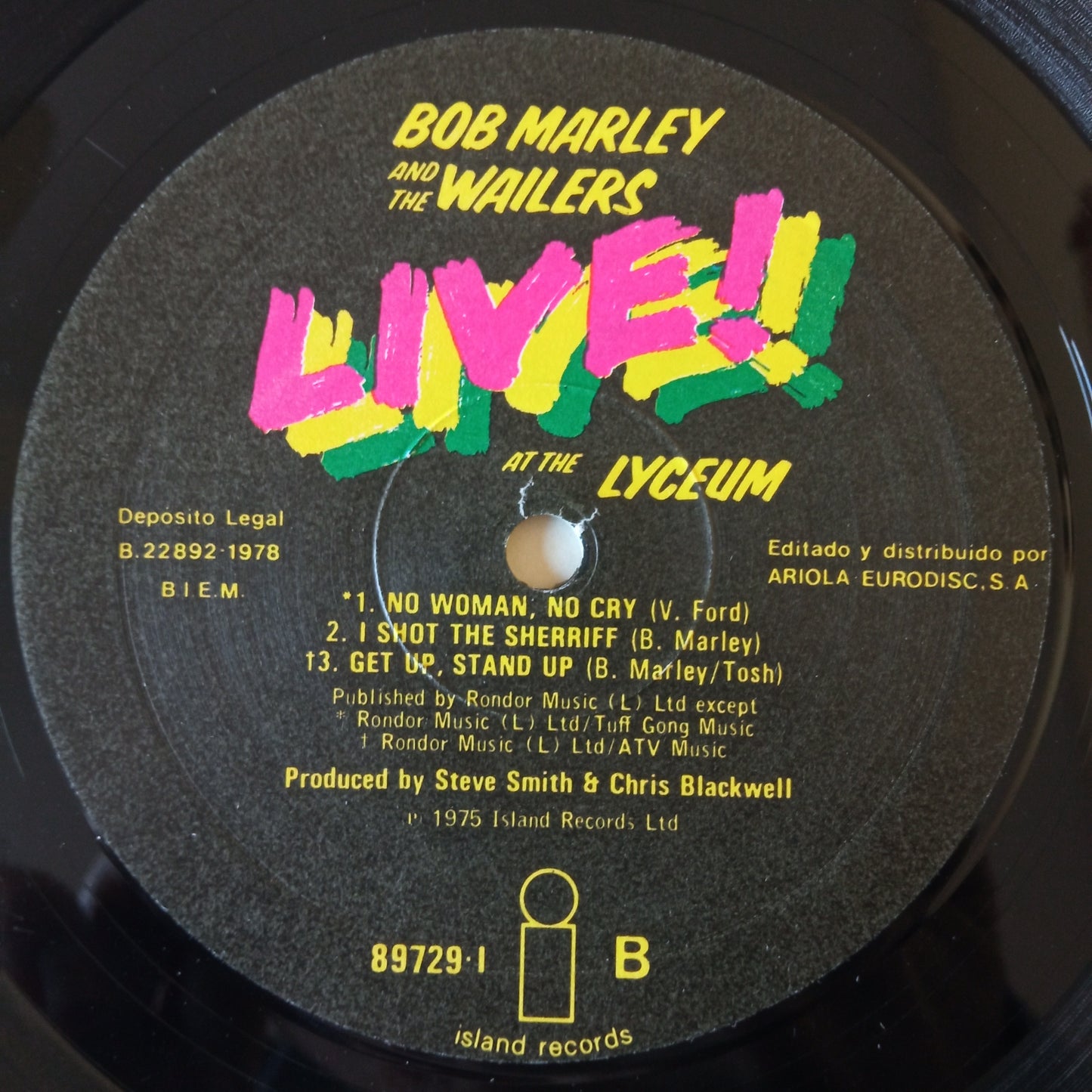 Bob Marley And The Wailers – Live! / LP Vinilo