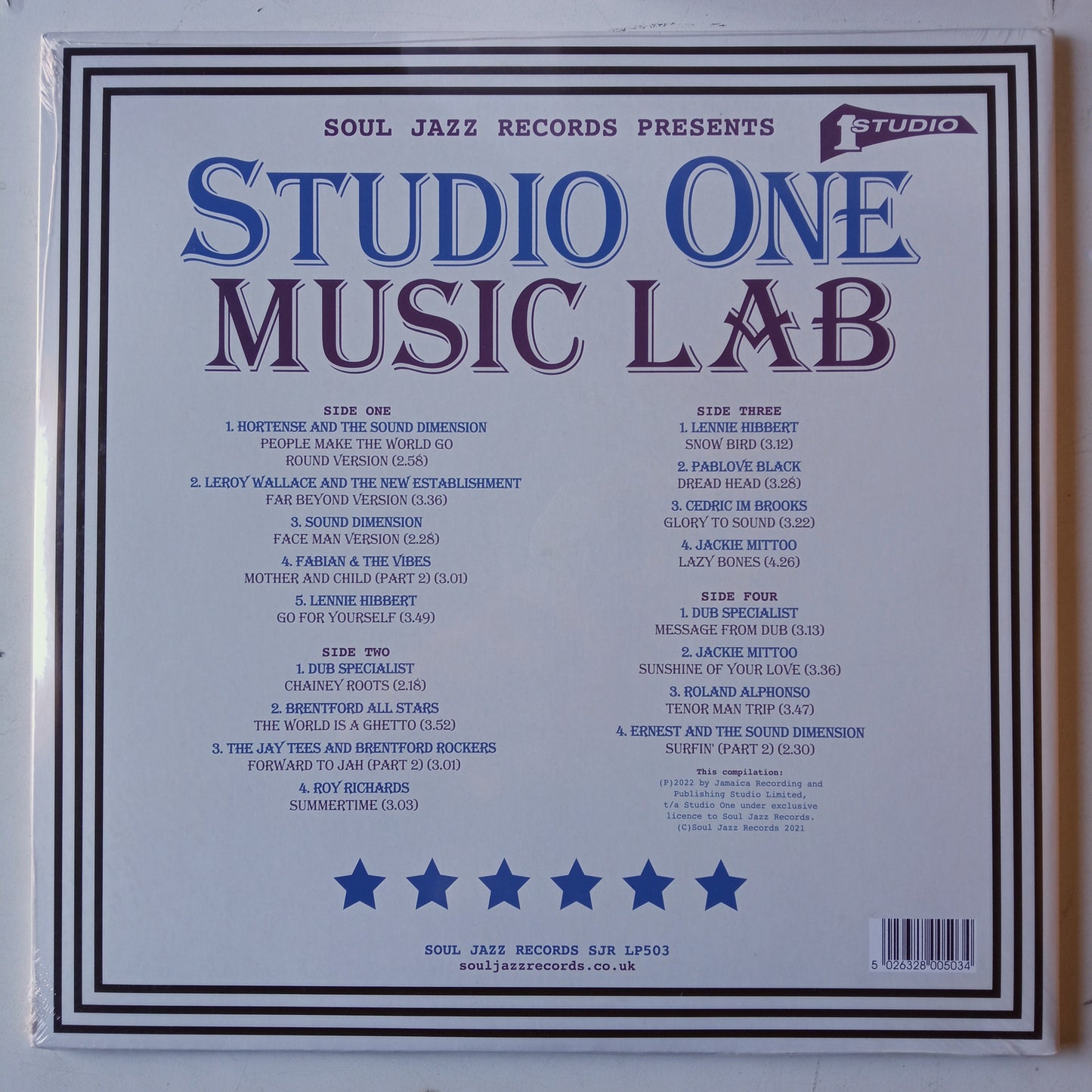 Studio One Music Lab / 2 X LP Vinyl