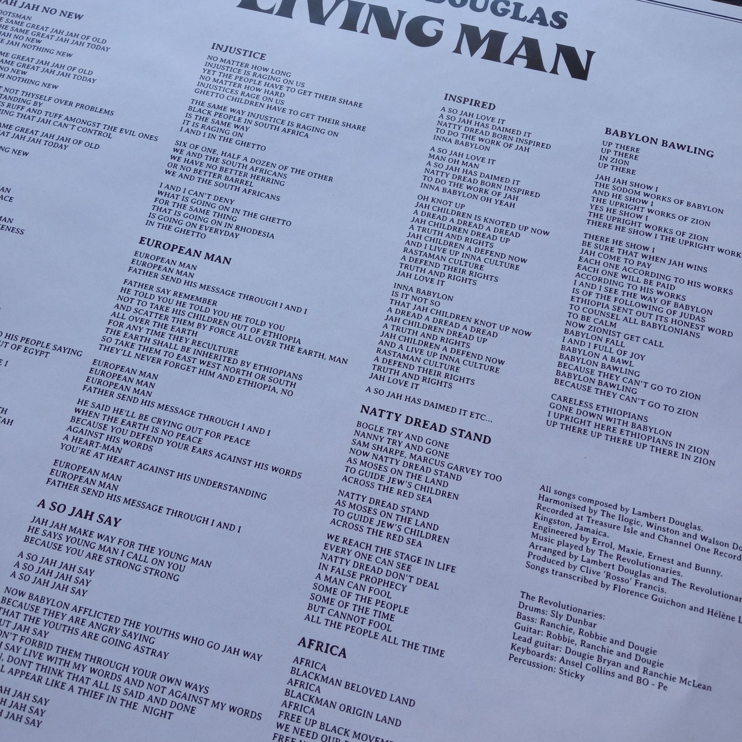 Lambert Douglas – Living Man / LP Vinyl