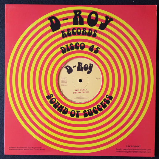 Phillip Fraser – This World / Send Us Back Home / 12" Vinyl