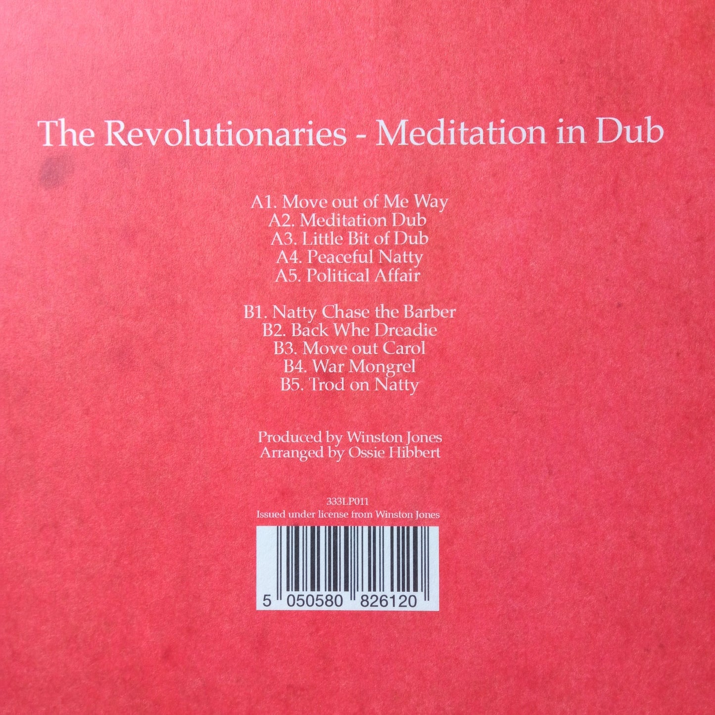 The Revolutionaries – Meditation In Dub / LP Vinyl