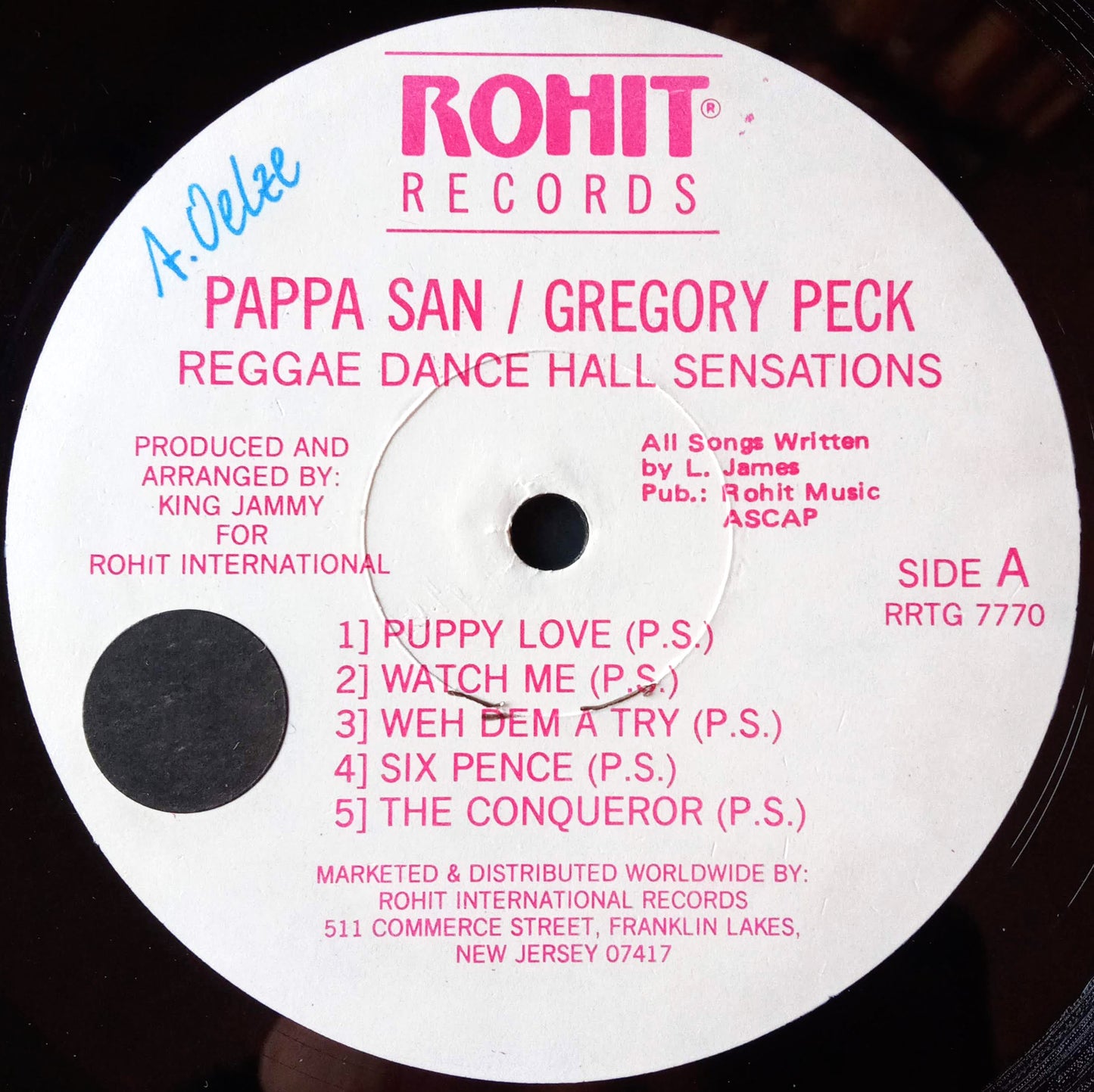 Papa San / Gregory Peck – Reggae Dance Hall Sensations / LP Vinilo