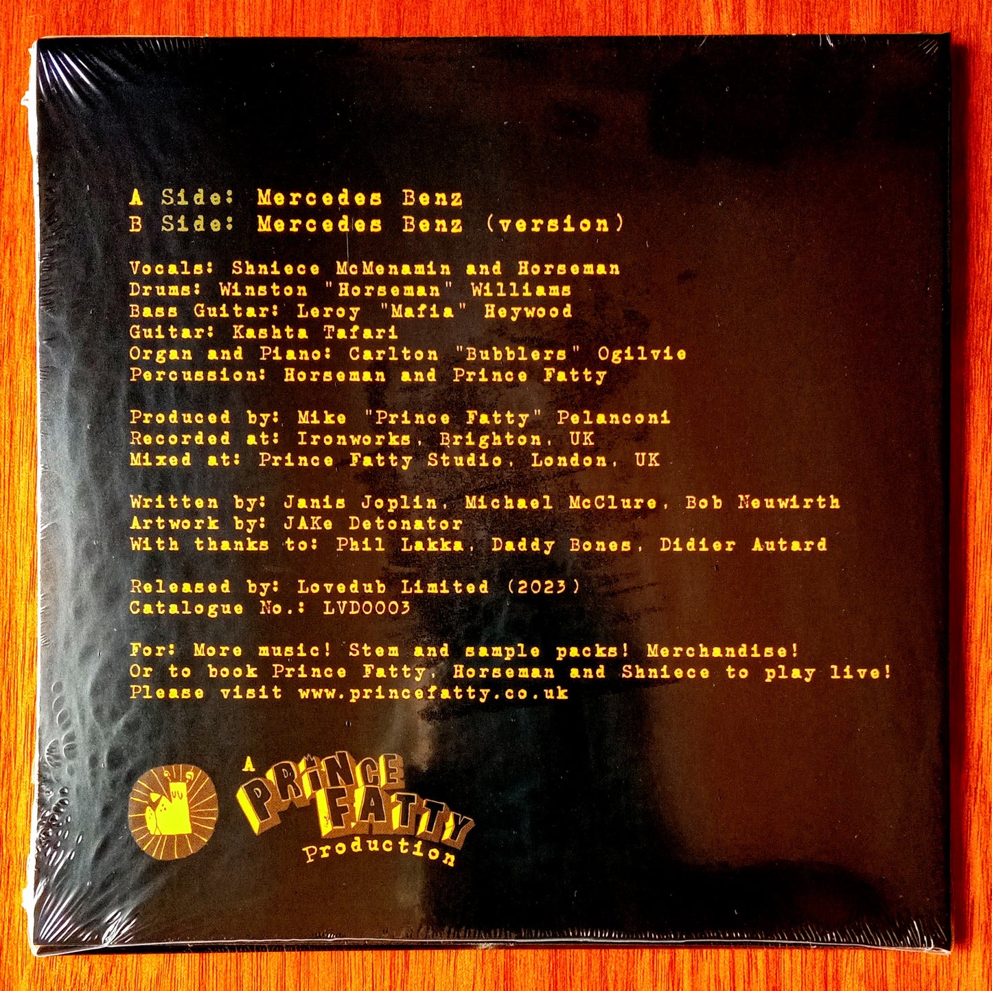 Prince Fatty, Shniece And Horseman – Mercedes Benz / 7" Vinyl