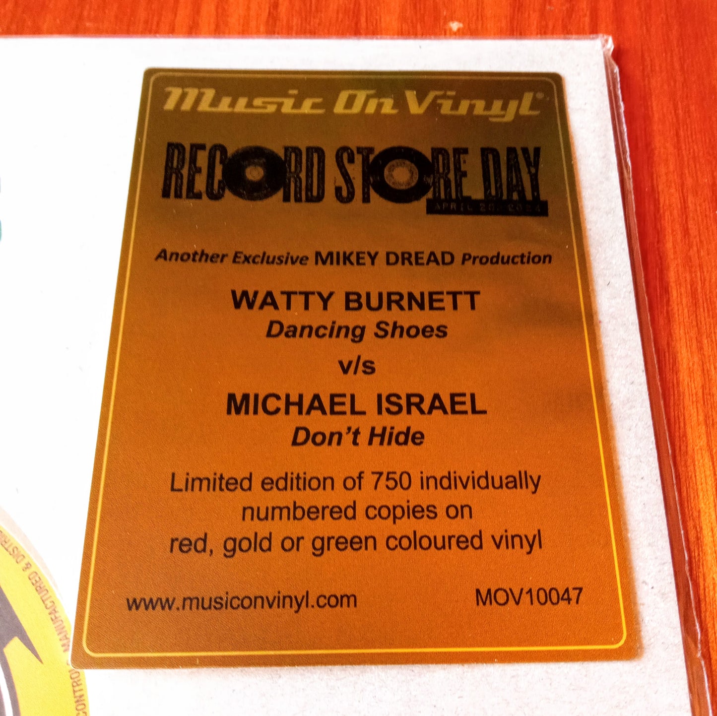 Mikey Dread / Watty Burnett / Michael Israel – Dancing Shoes / Don't Hide / 10" Vinyl