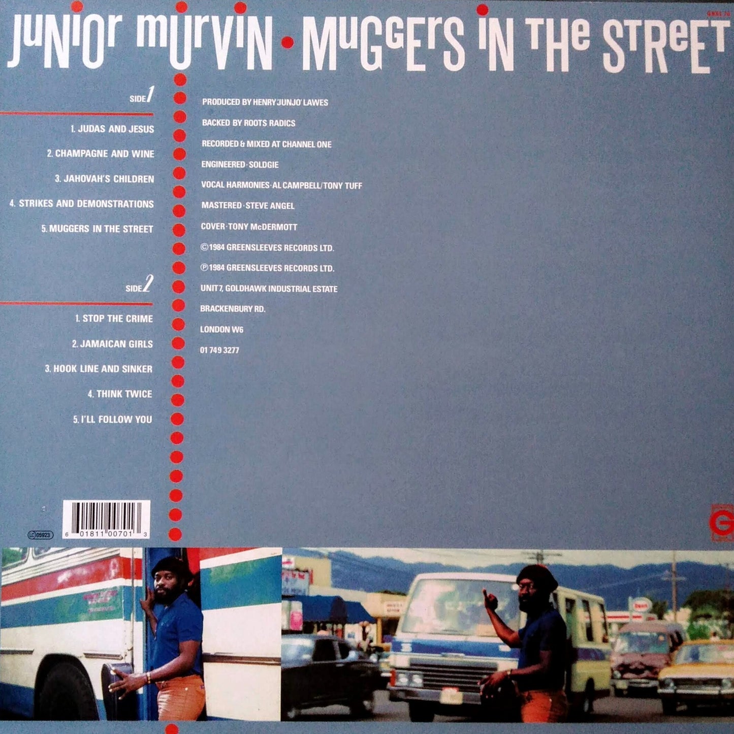 Junior Murvin - Muggers In The Street B