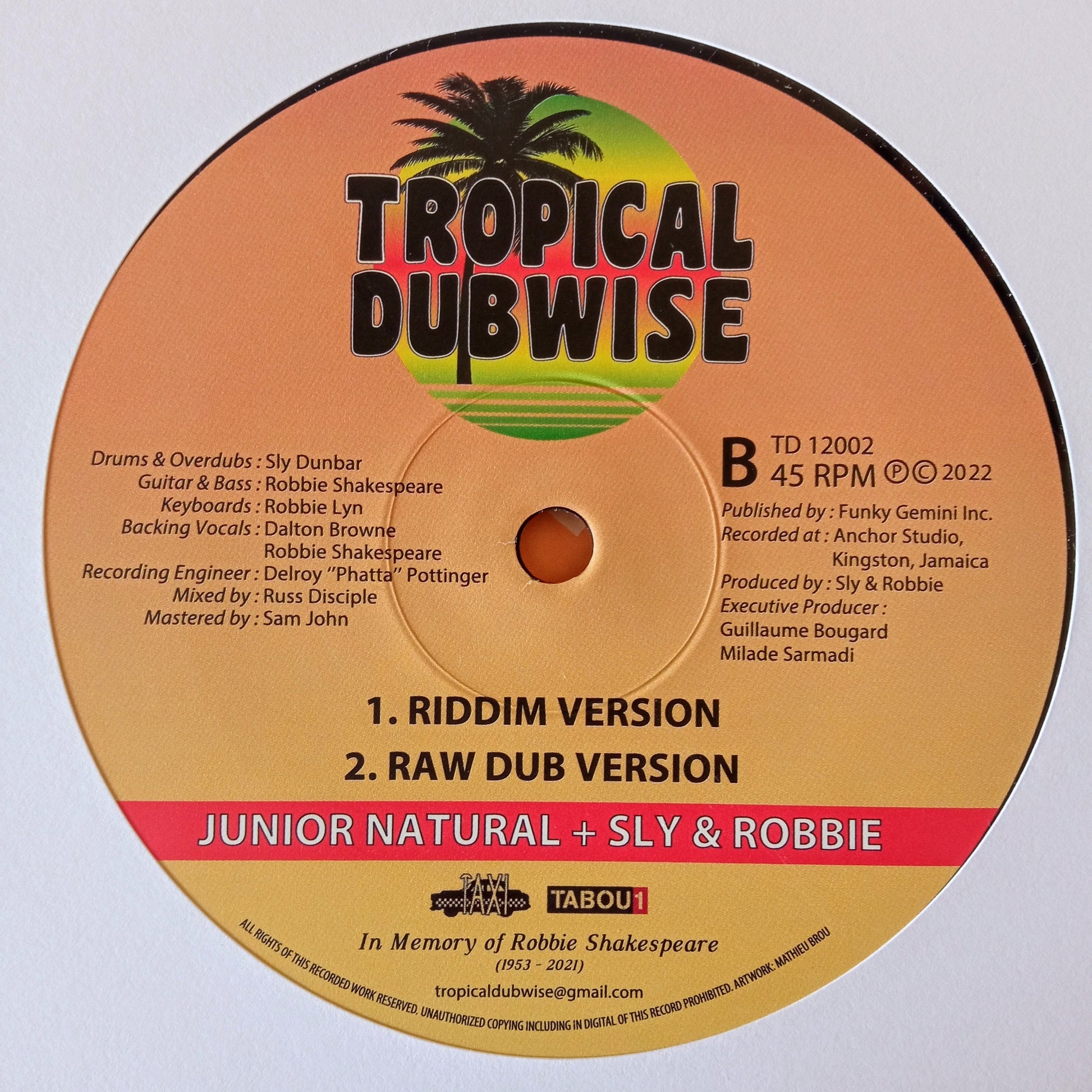 Junior Natural meets Sly + Robbie - Soldier b