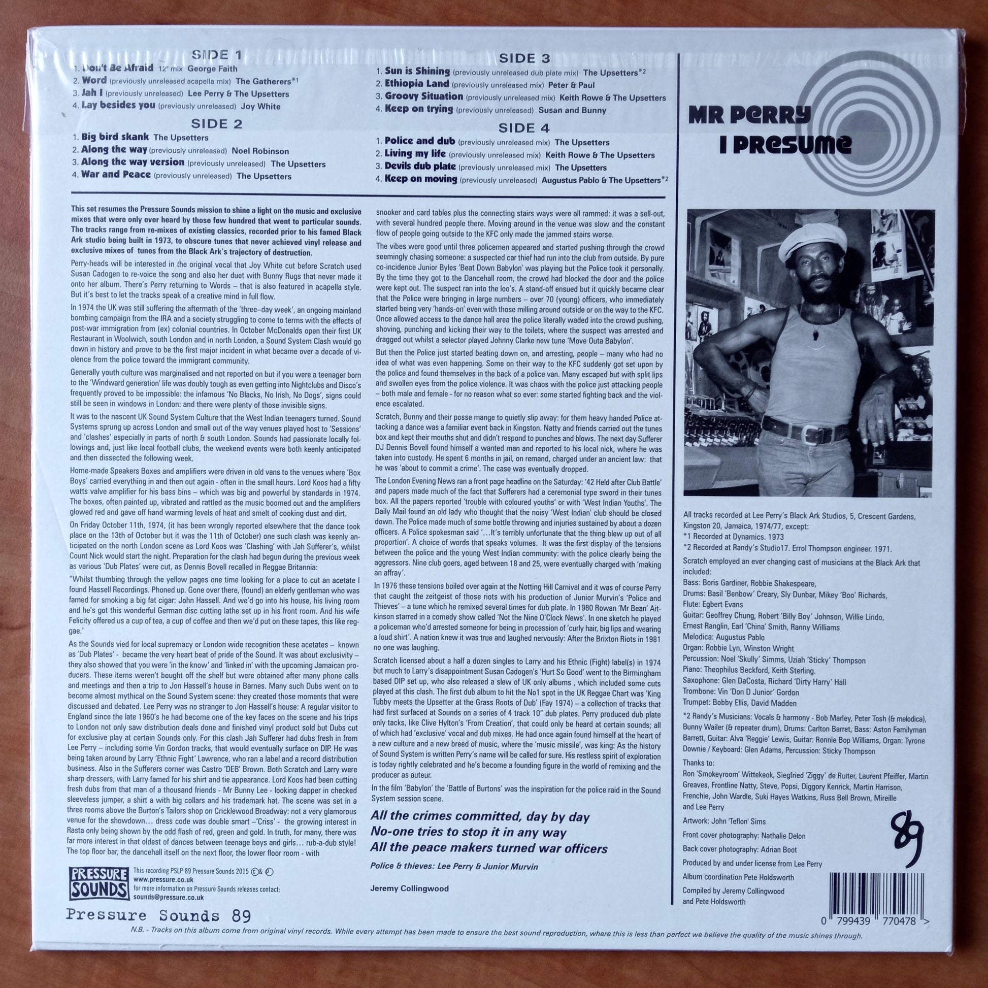 Lee Perry As The Upsetter – Mr Perry I Presume b