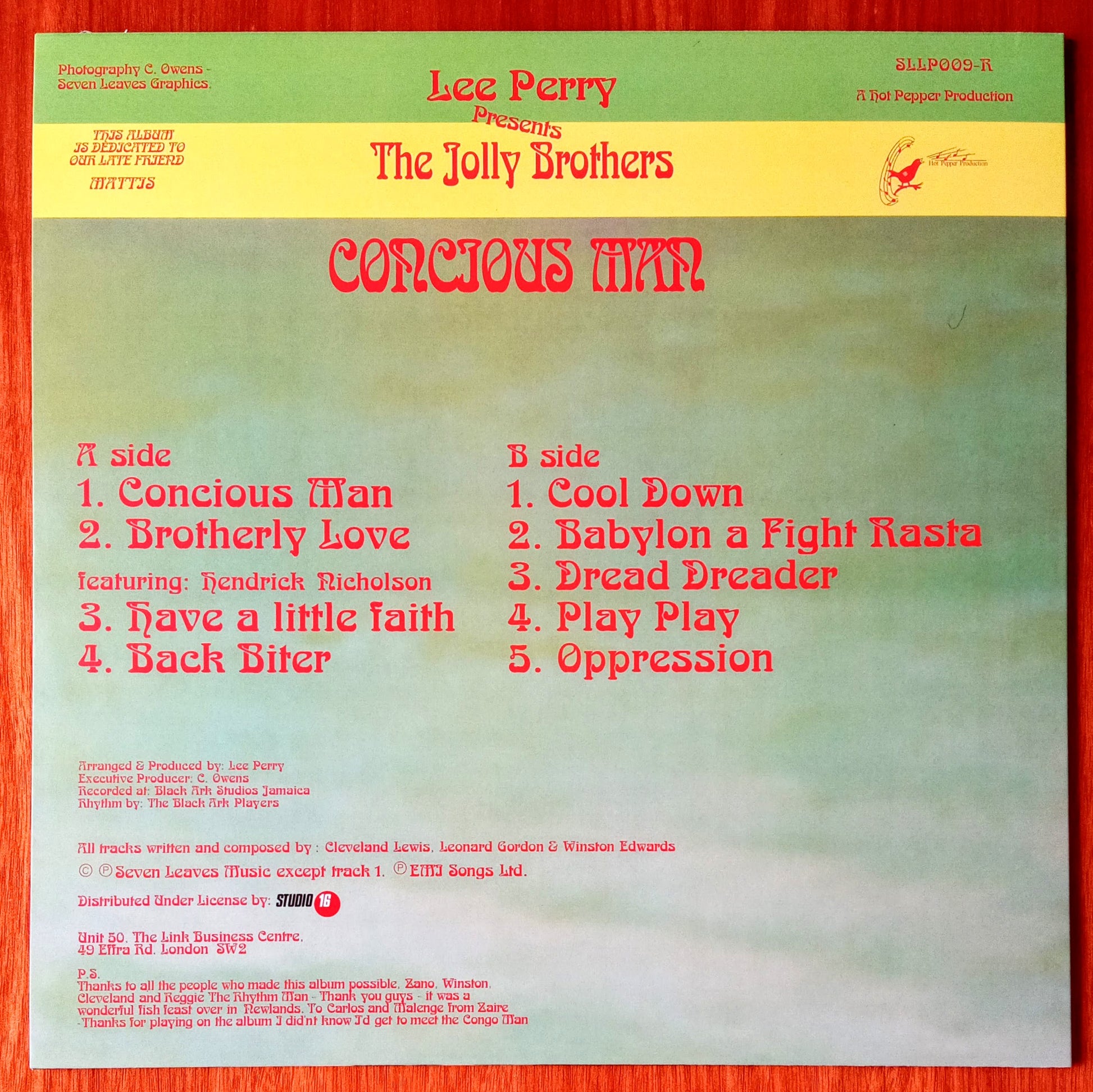 Lee Perry Presents The Jolly Brothers – Concious Man b