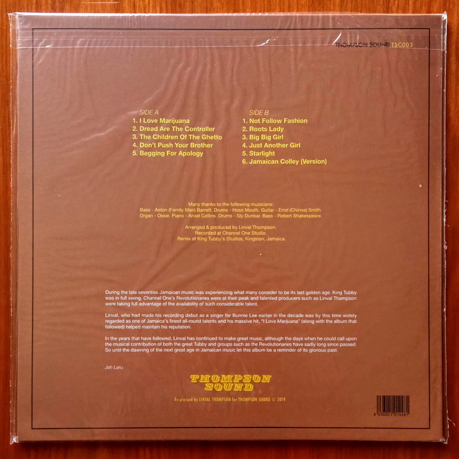 Linval Thompson – I Love Marijuana b