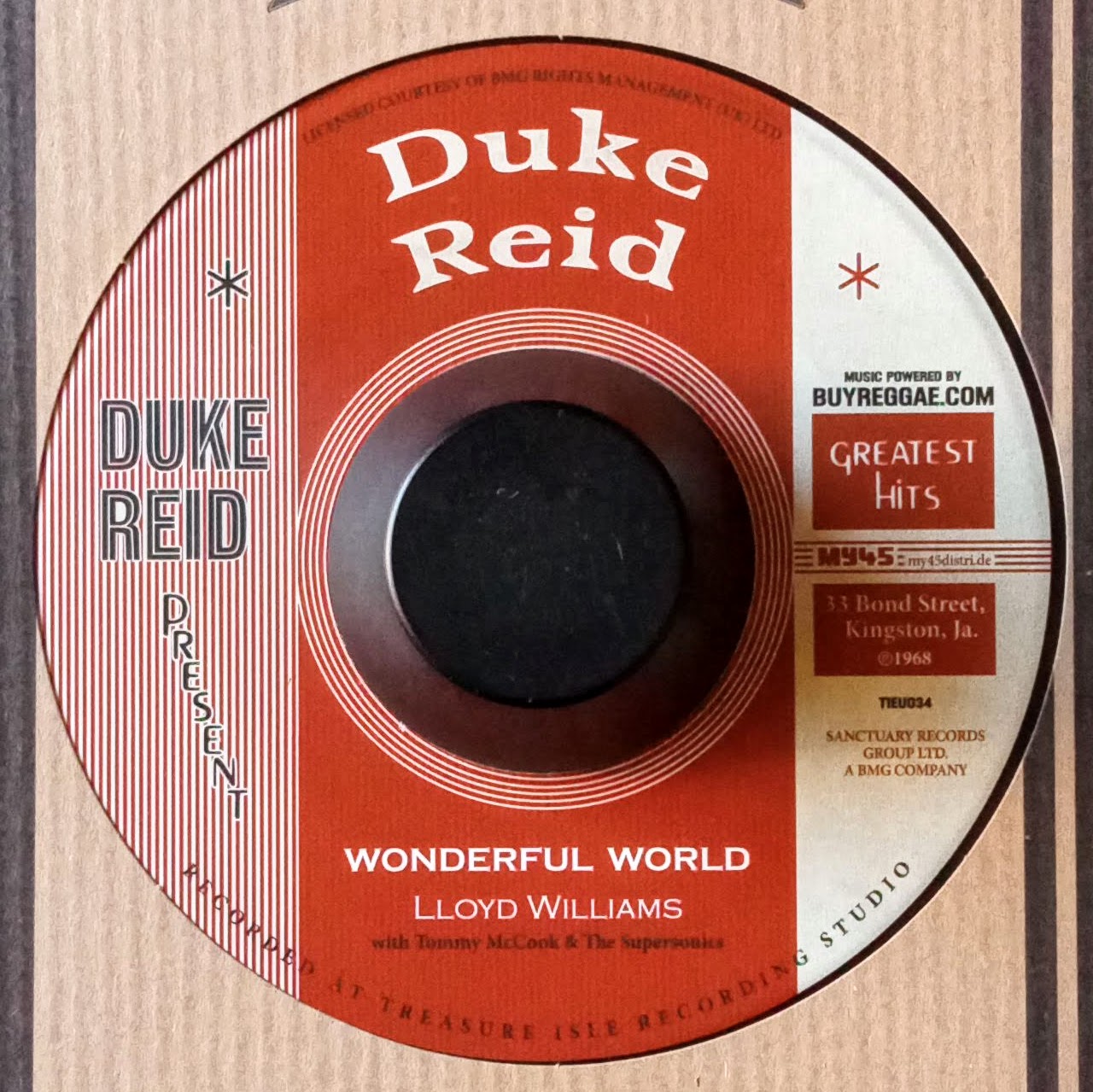 Lloyd Williams Tommy McCook Wonderful World Mad Mad Mad