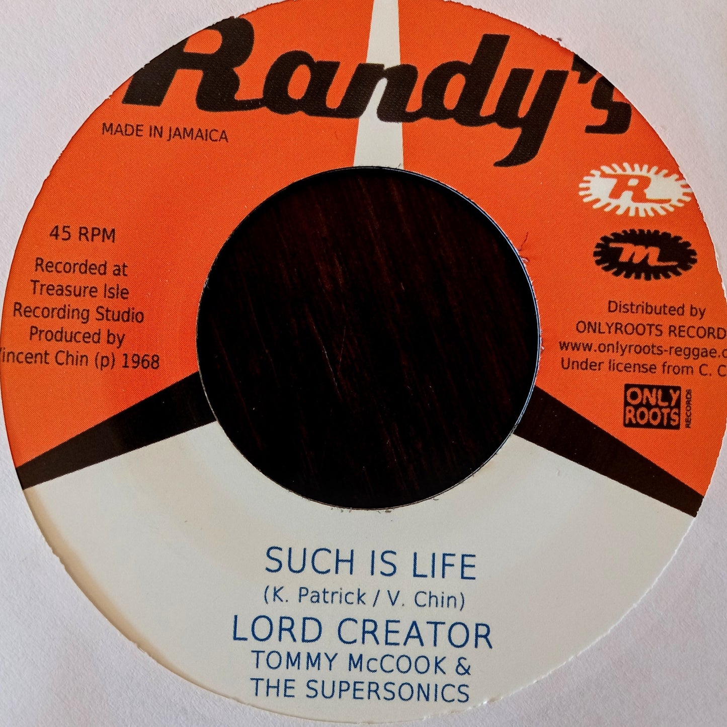 Lord Creator Tommy McCook - Such Is Life / Come Down 68