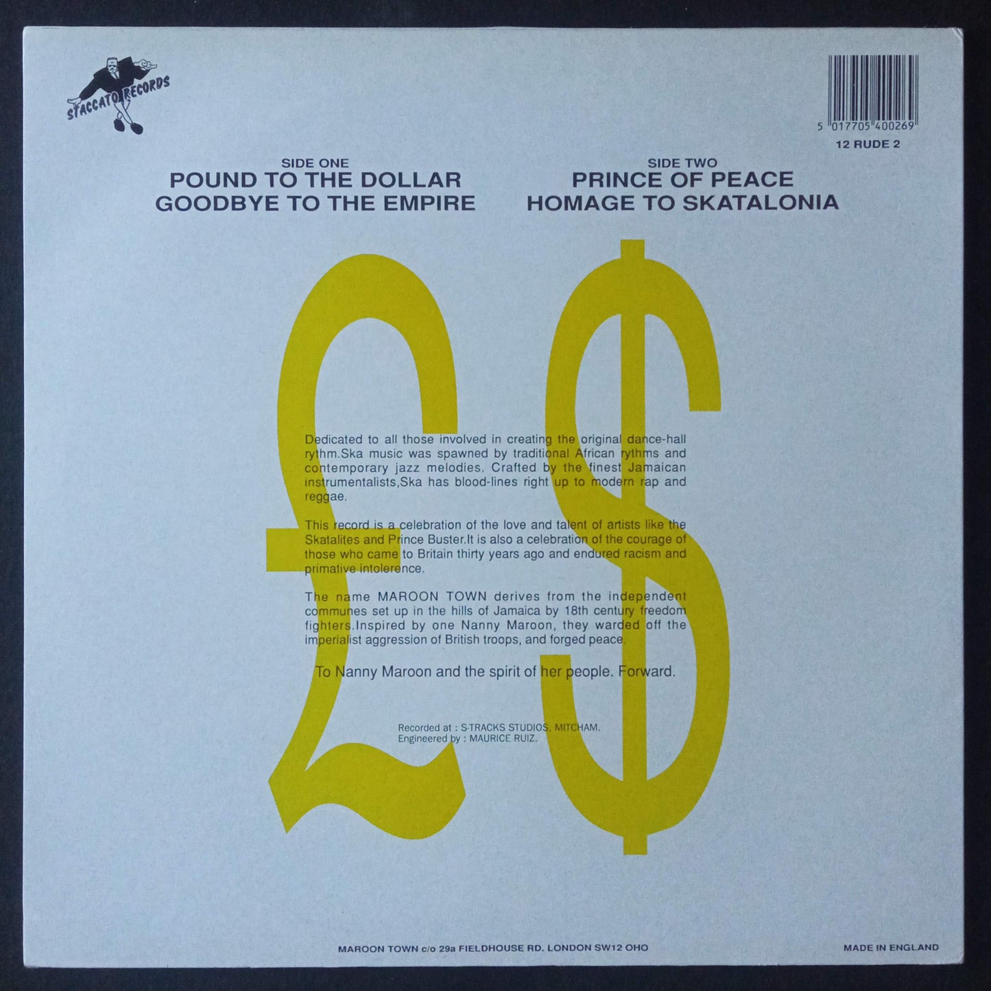 Maroon Town – Pound To The Dollar b