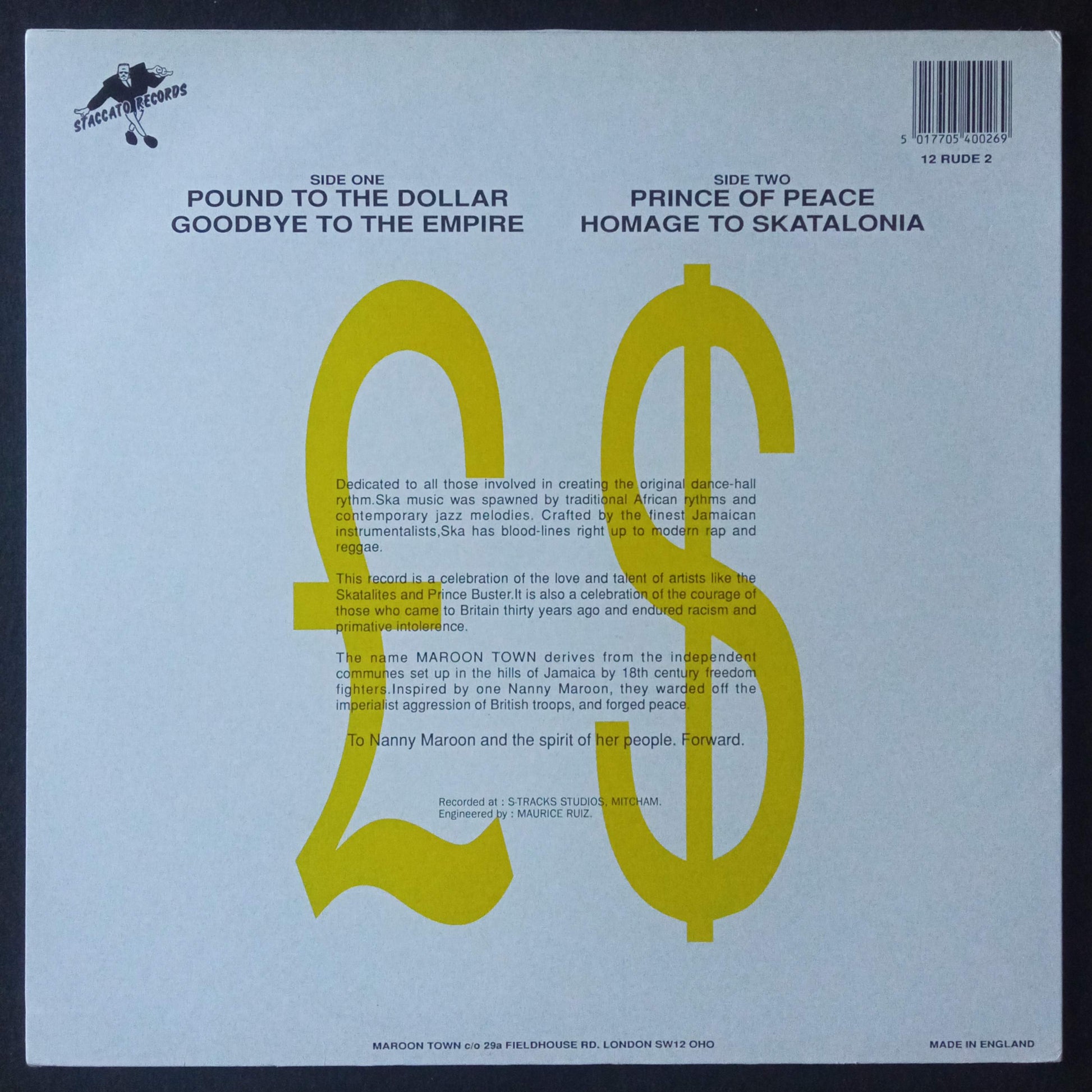 Maroon Town – Pound To The Dollar b