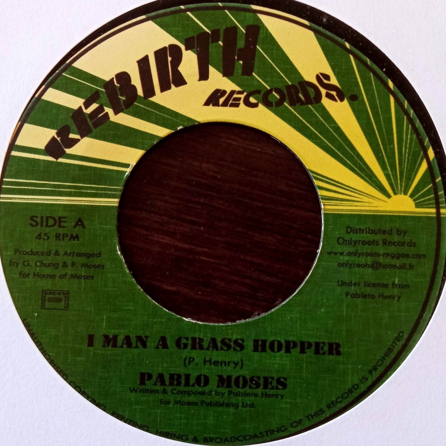 Pablo Moses – I Man A Grass Hopper