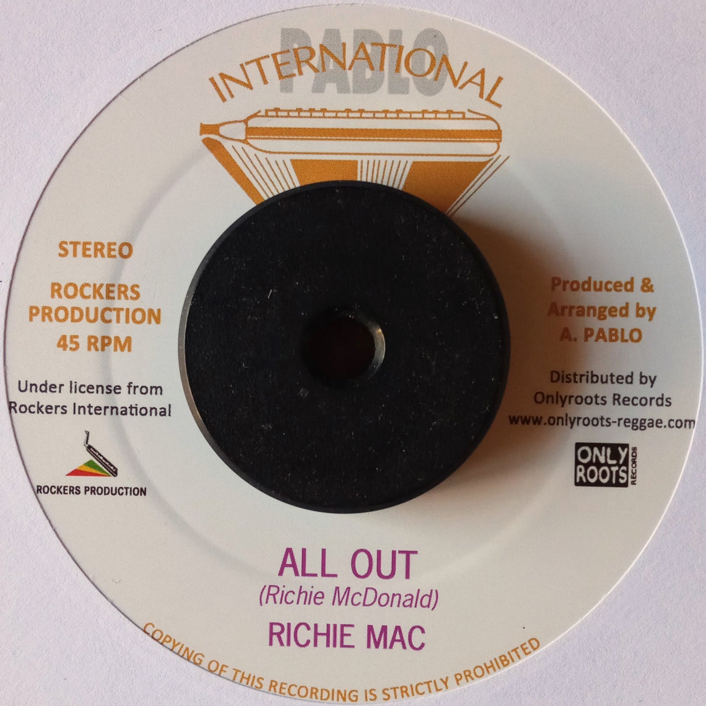 Richie Mac, Augustus Pablo – All Out / Lightning And Thunder