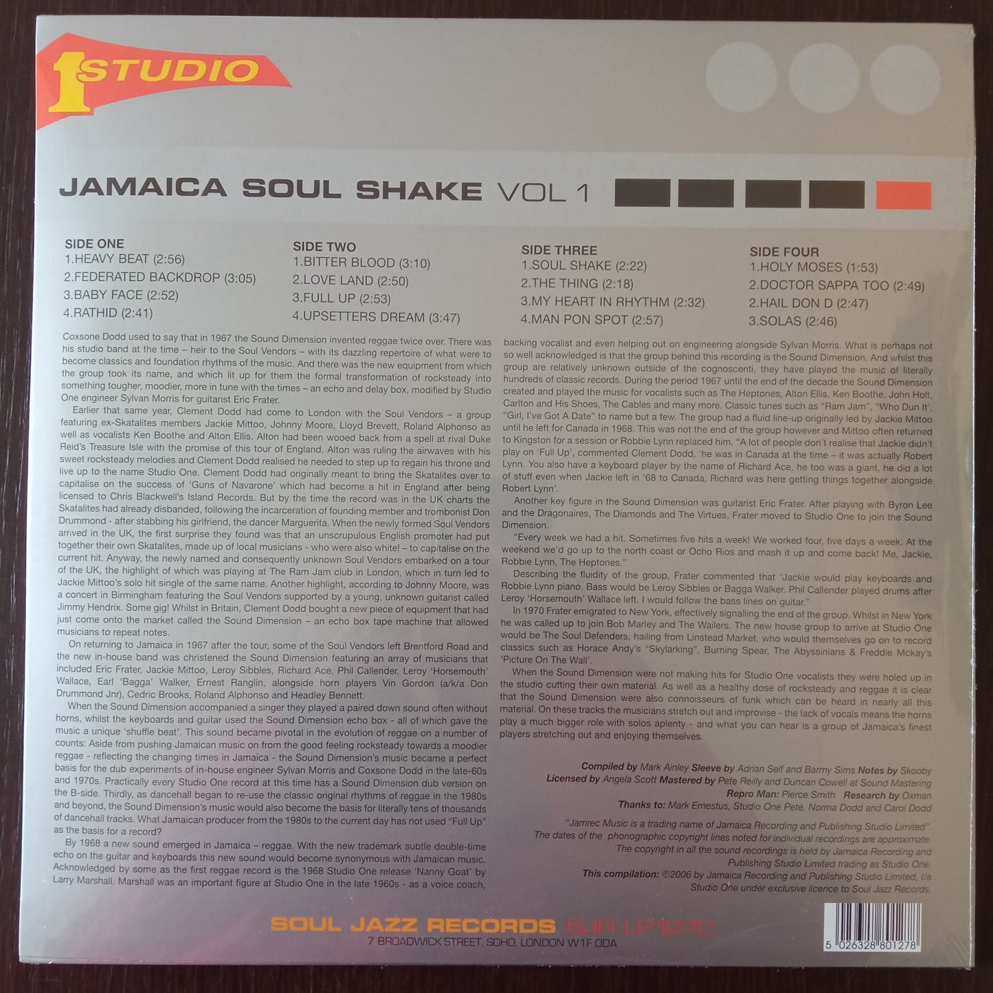 Sound Dimension – Jamaica Soul Shake Vol 1 b