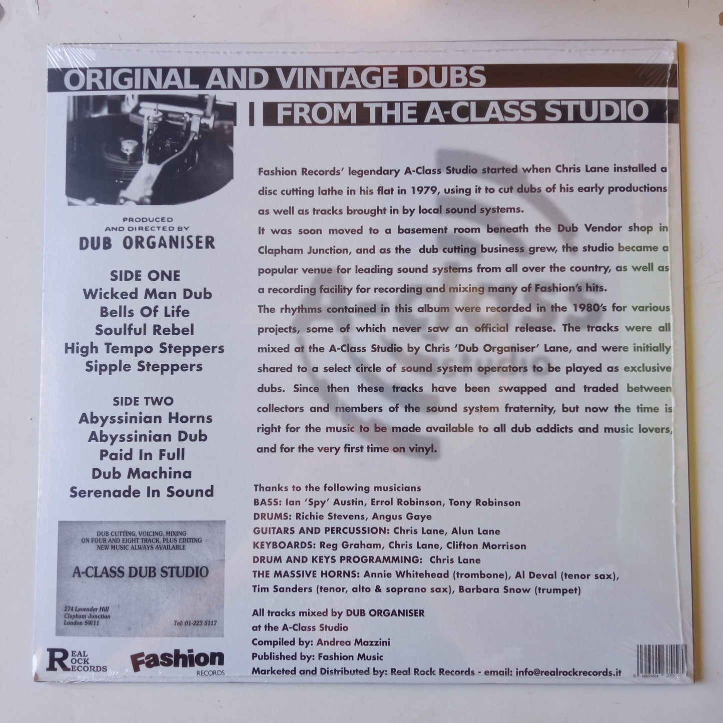 The Dub Organiser - Original And Vintage Dubs From The A-Class Studio b