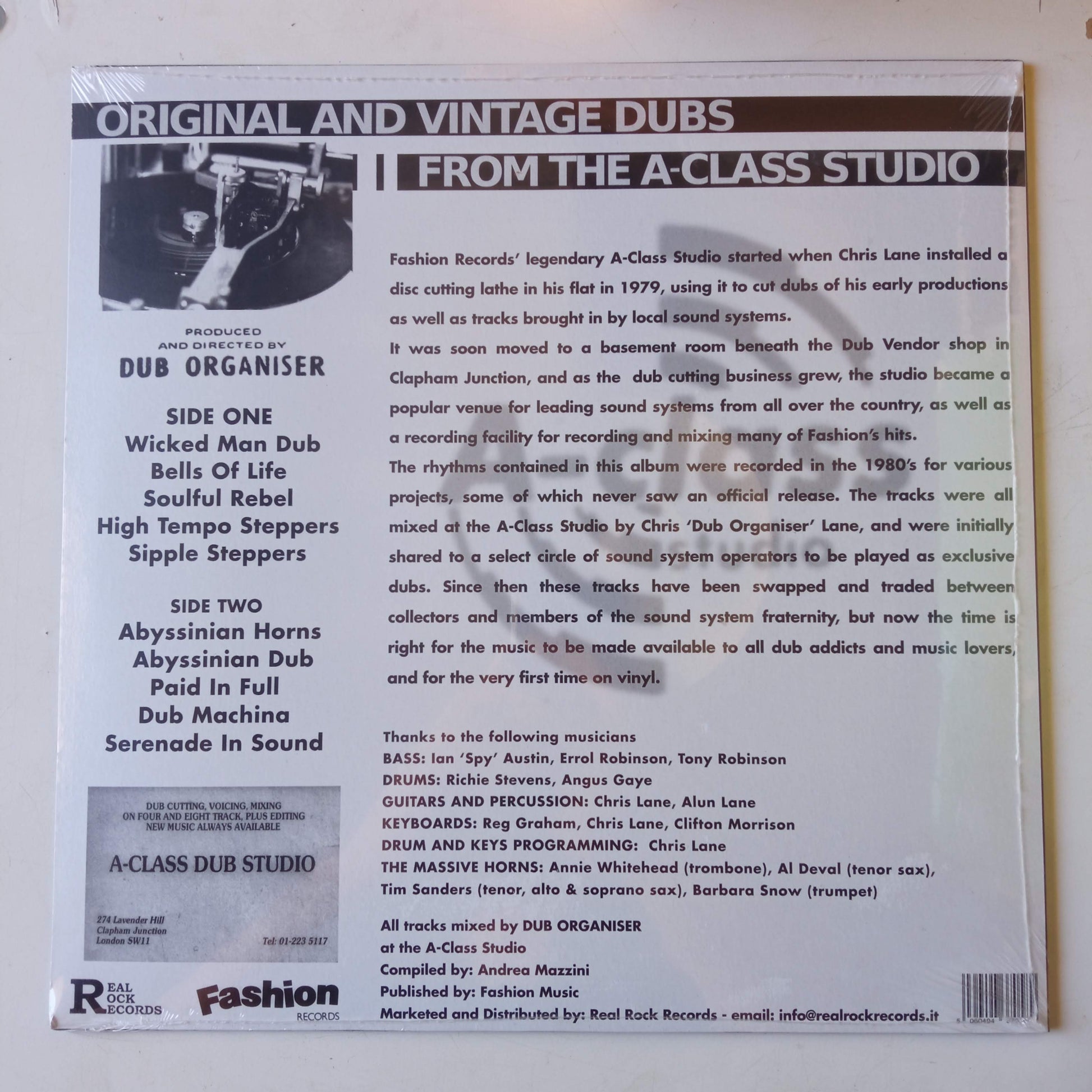 The Dub Organiser - Original And Vintage Dubs From The A-Class Studio b