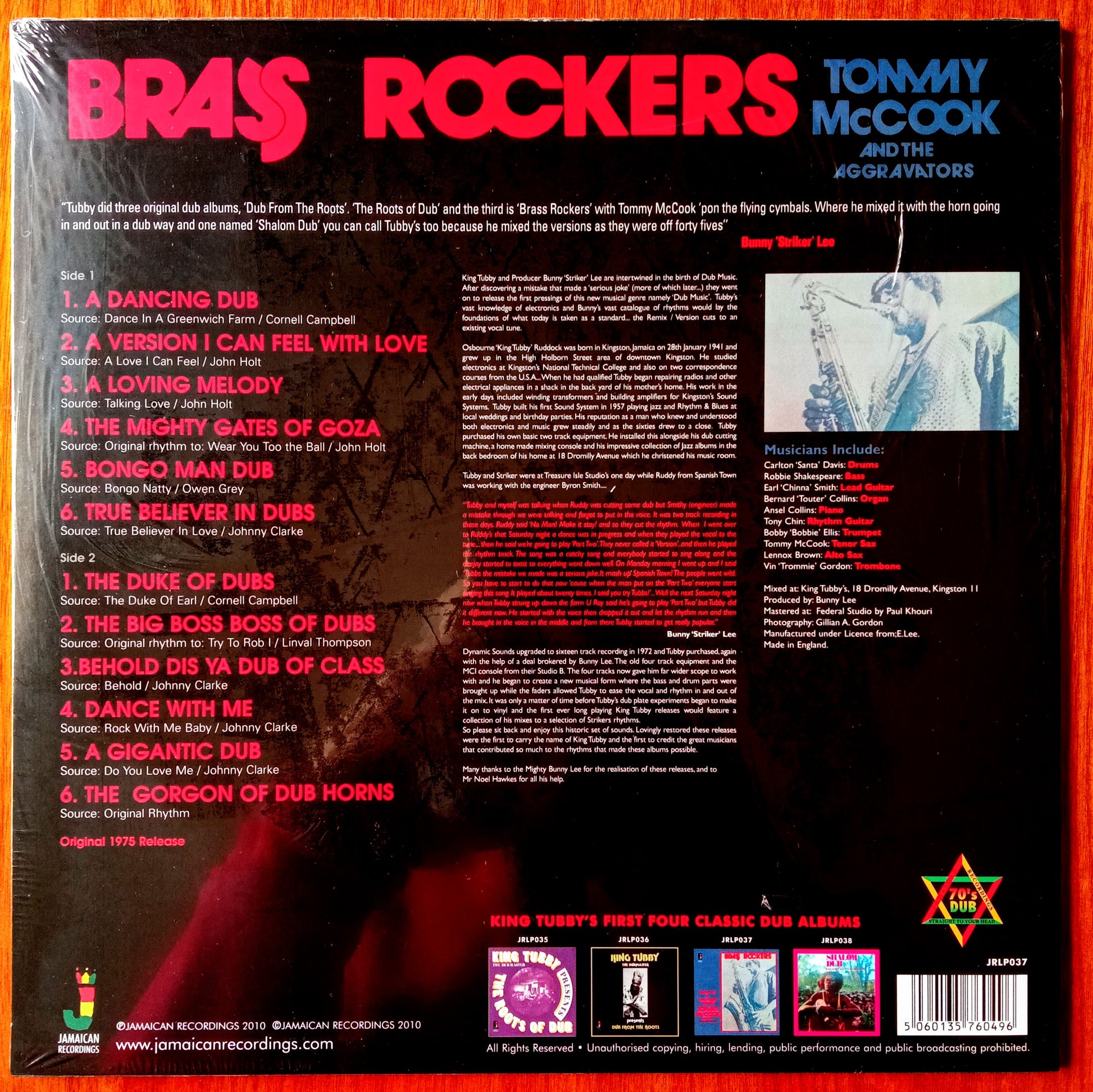 Tommy McCook And The Aggravators – Brass Rockers b