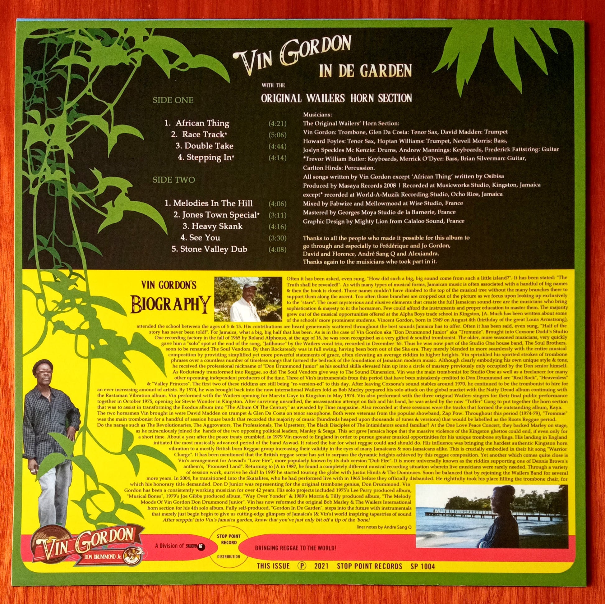 Vin Gordon – In De Garden b