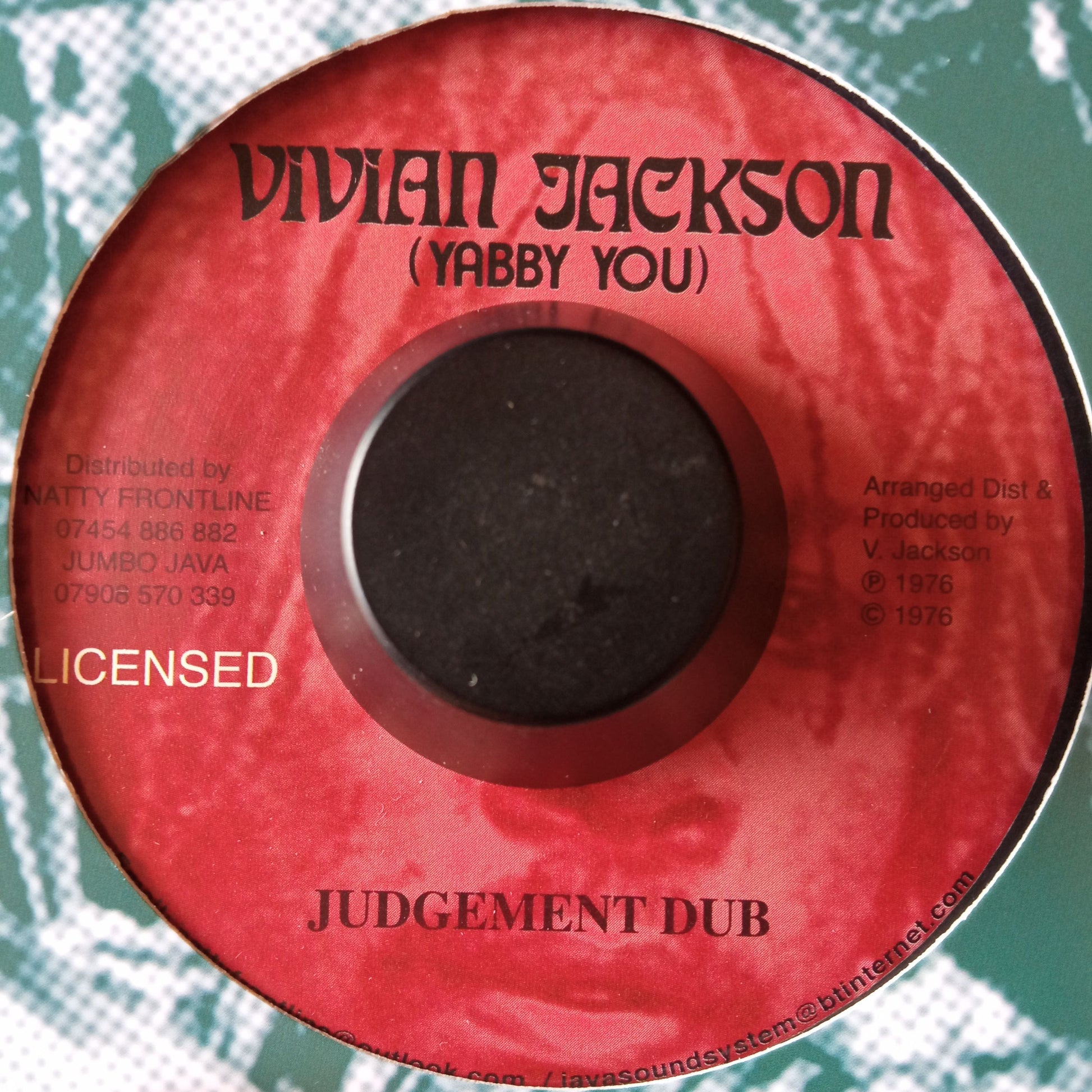 Vivian Jackson + The Prophets – Judgement On The Land b