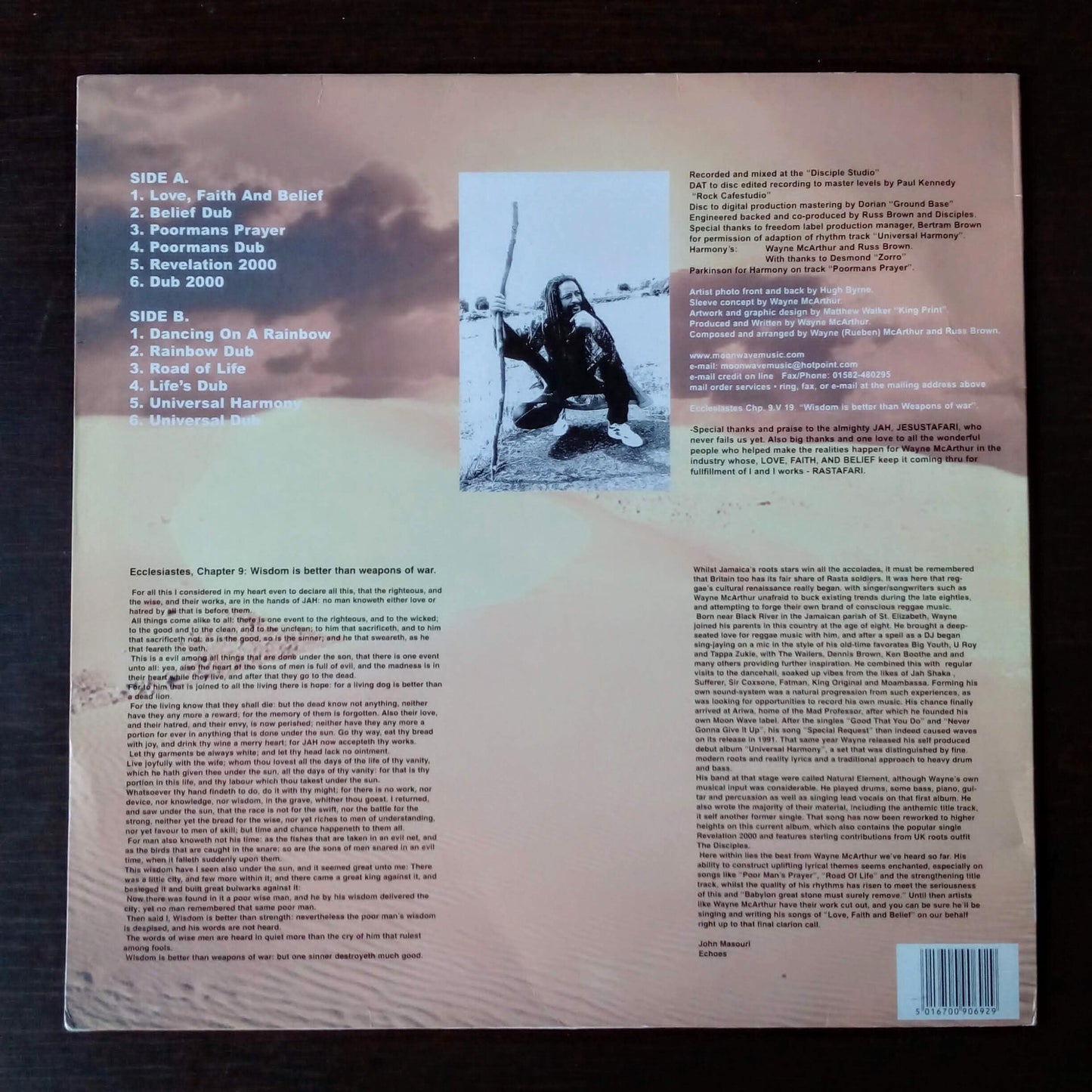 Wayne McArthur And The Disciples - Love Faith And Belief b