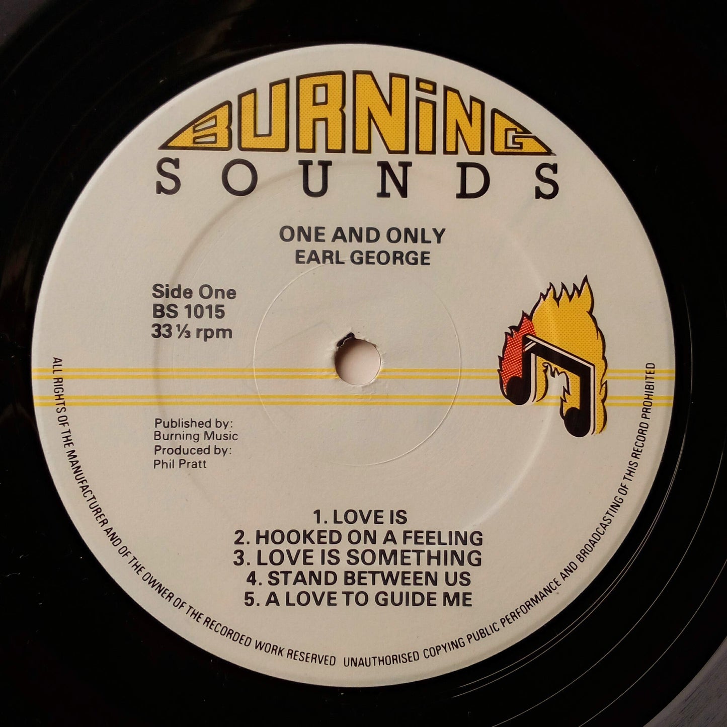 Earl George - One And Only / LP Vinilo