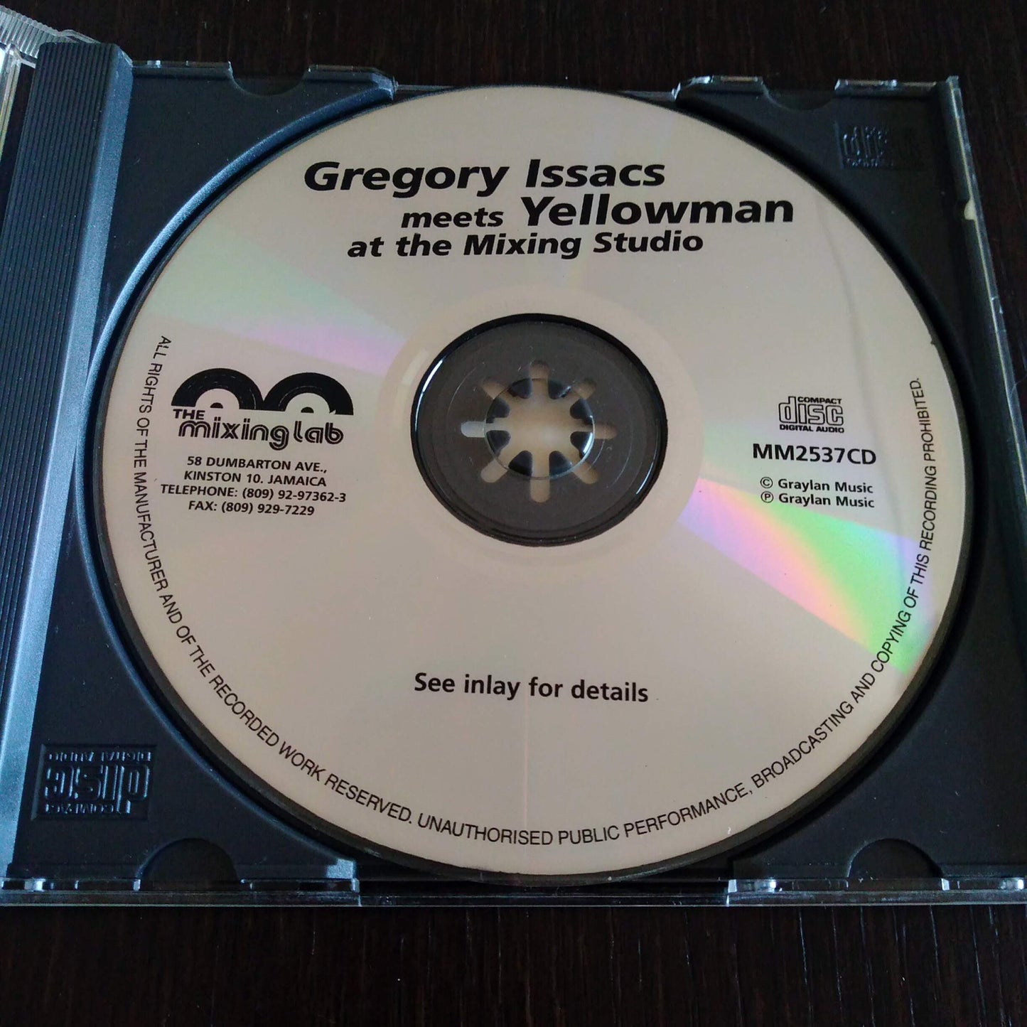 Gregory Isaacs / Yellowman – Gregory Isaacs Meets Yellowman At The Mixing Lab Studio / CD