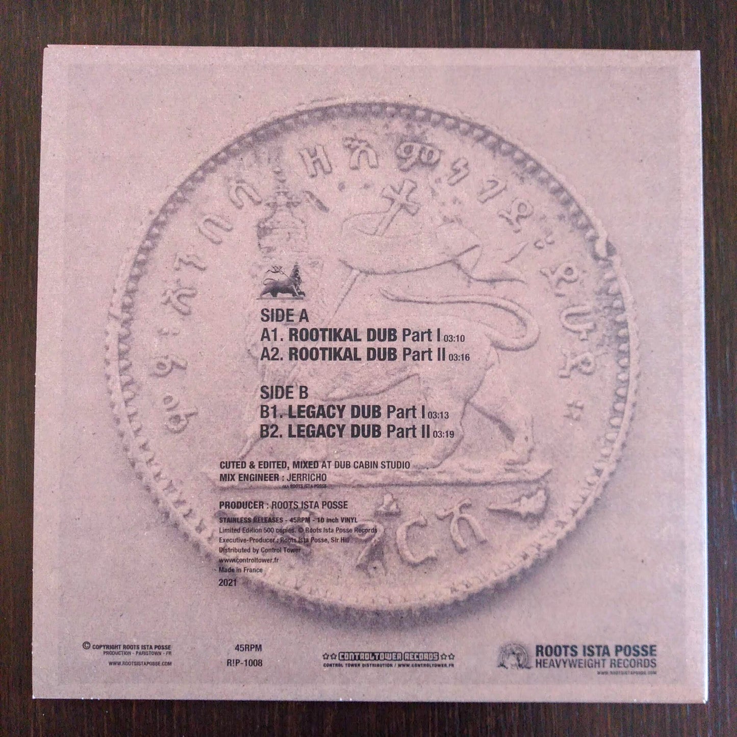 Roots Ista Posse - Rootikal / Legacy / 10" Vinilo
