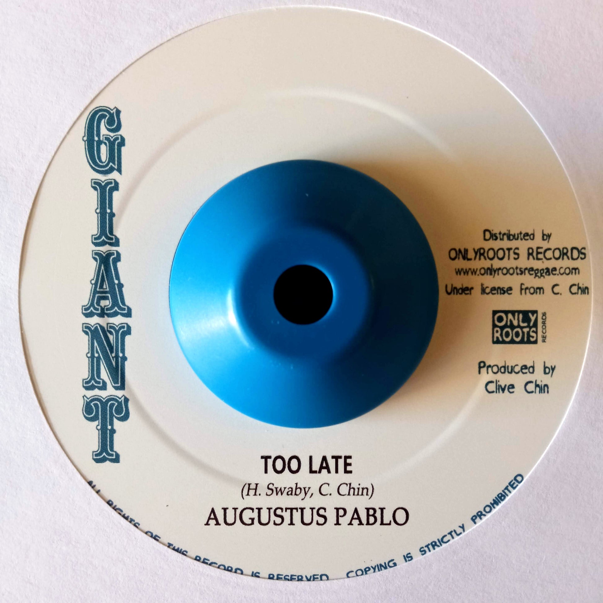 Alton Ellis / Agustus Pablo – Too Late To Turn Back Now b