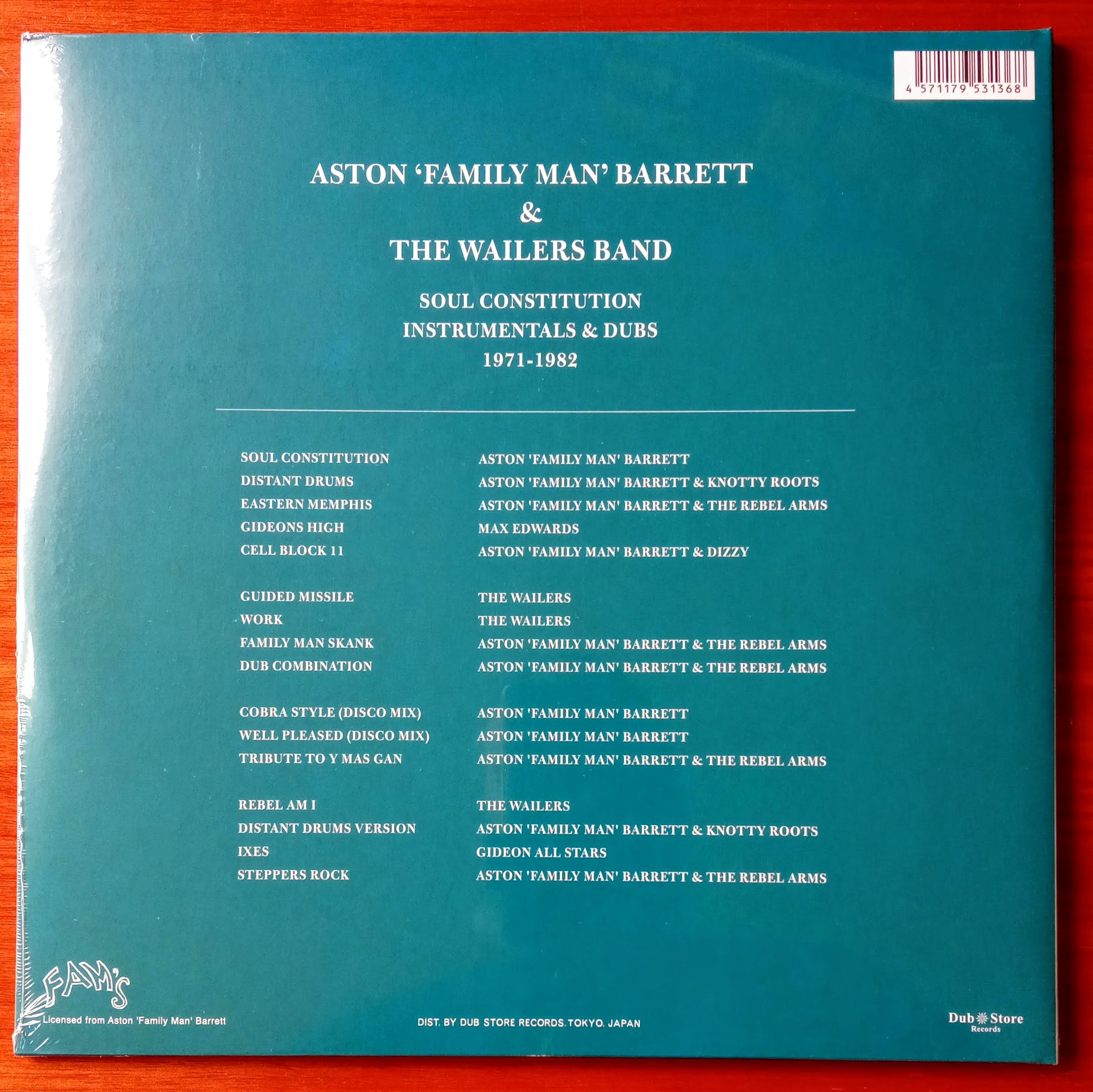 Aston ‘Family Man‘ Barrett + The Wailers Band – Soul Constitution b