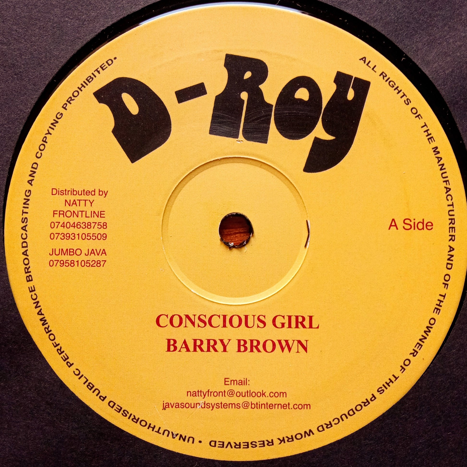 Barry Brown – Conscious Girl 