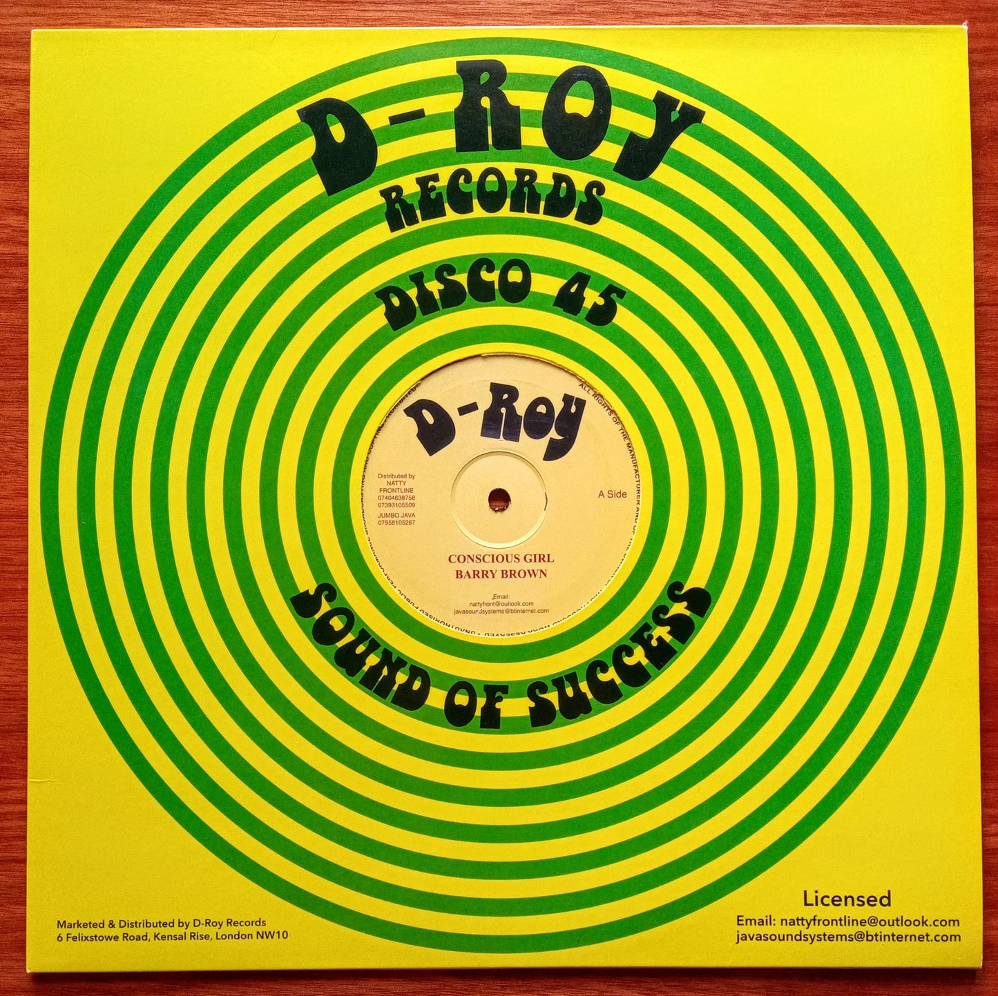 Barry Brown – Conscious Girl c