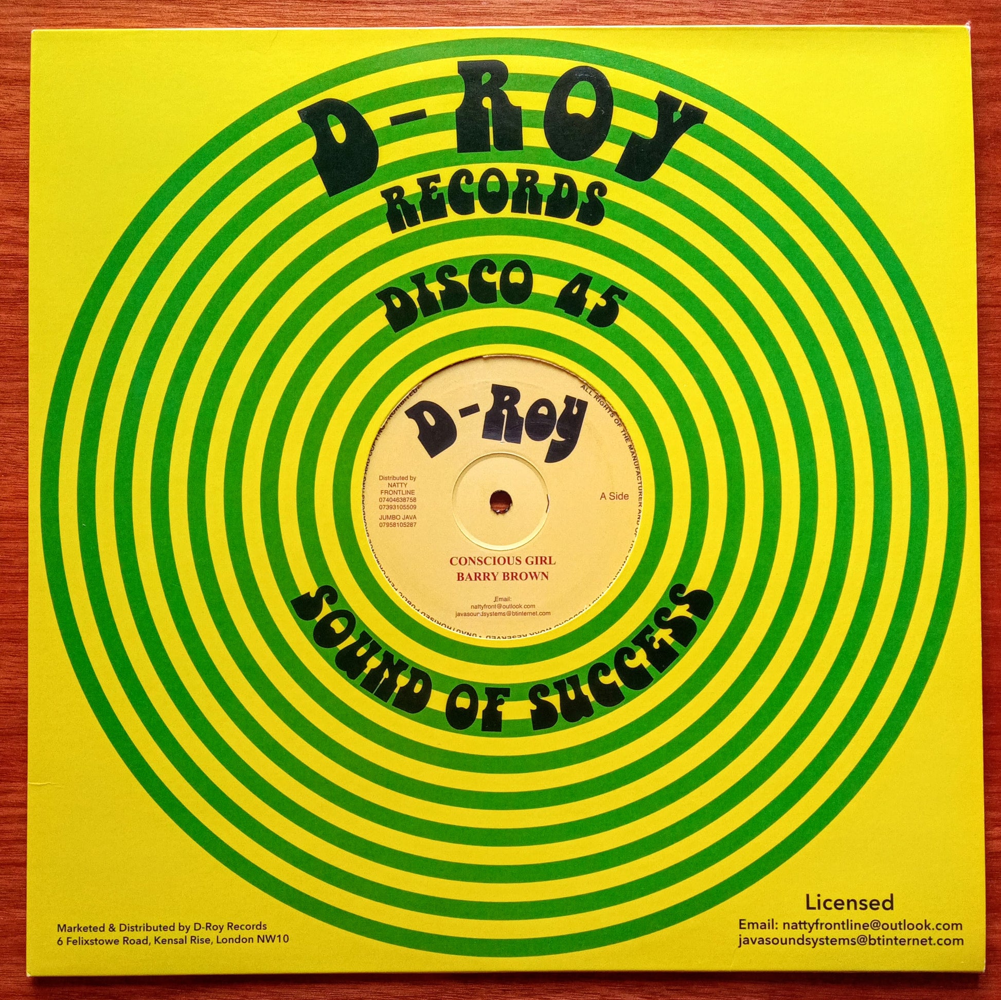 Barry Brown – Conscious Girl c