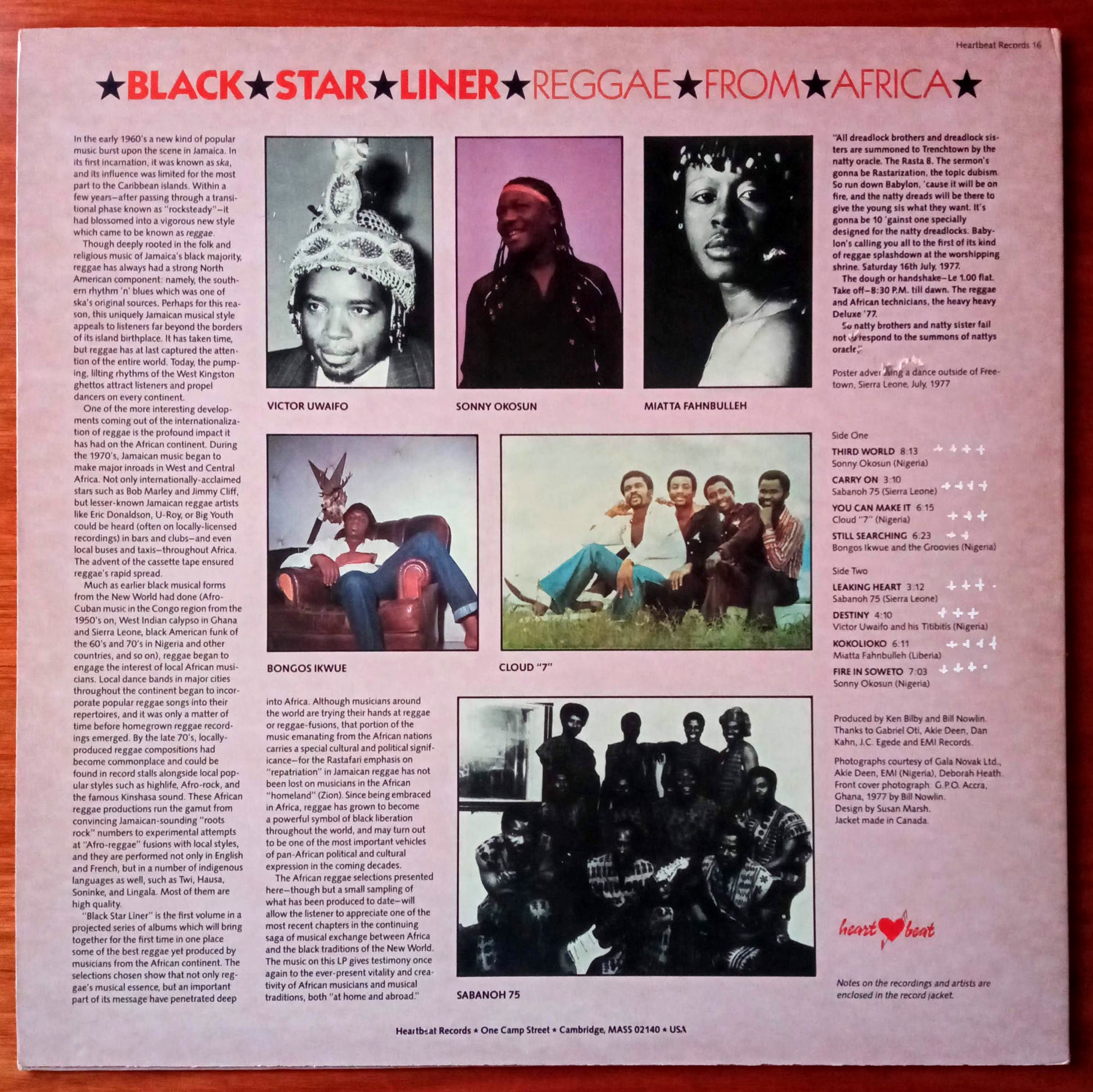 Black Star Liner Reggae From Africa b