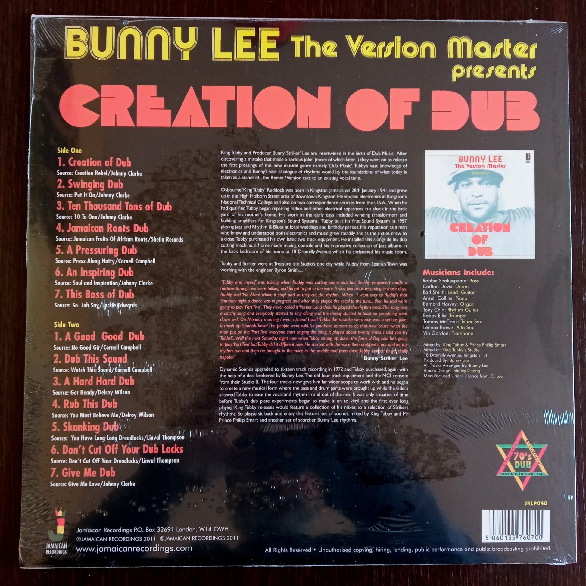 Bunny Lee - Creation Of Dub b