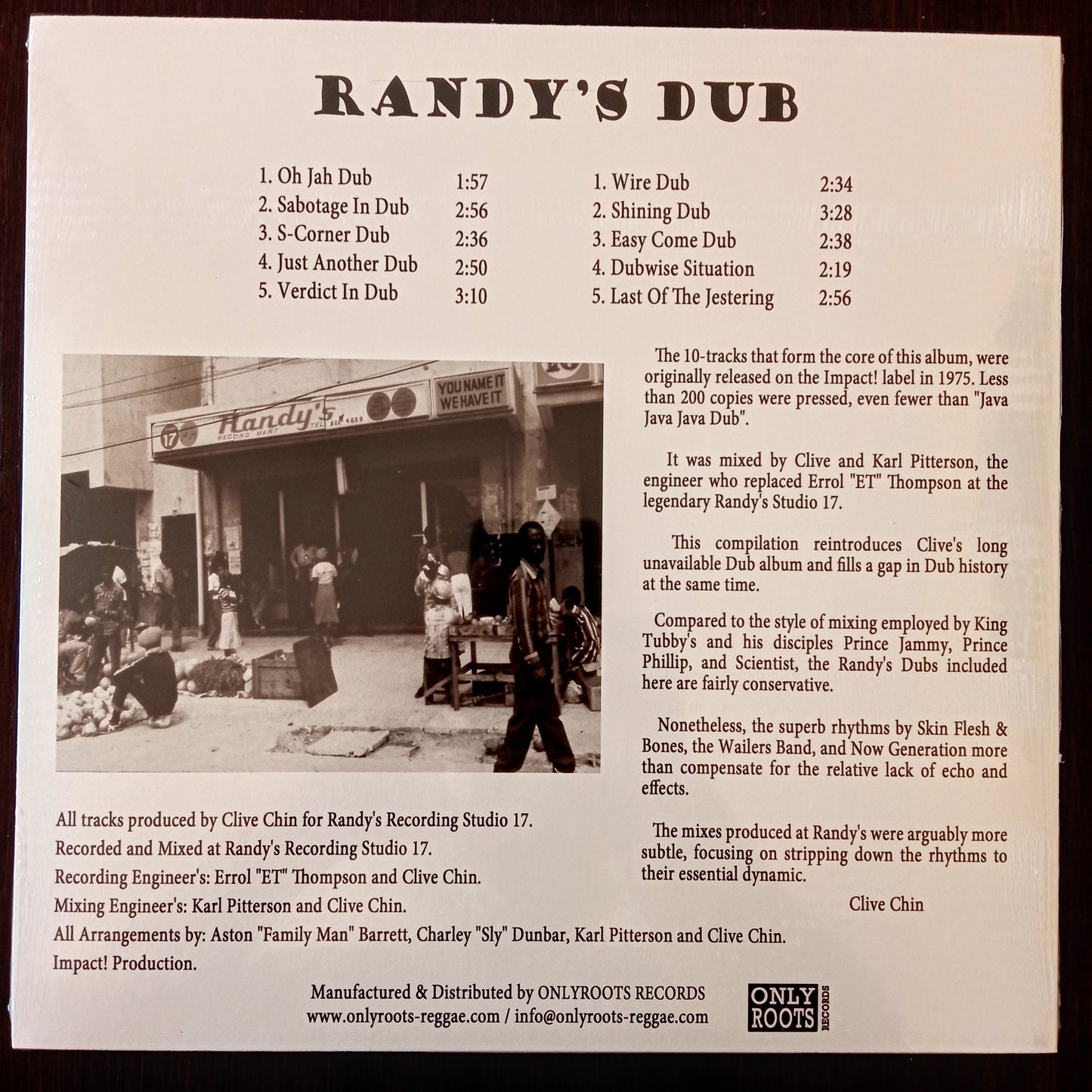 Clive Chin – Randy's Dub b